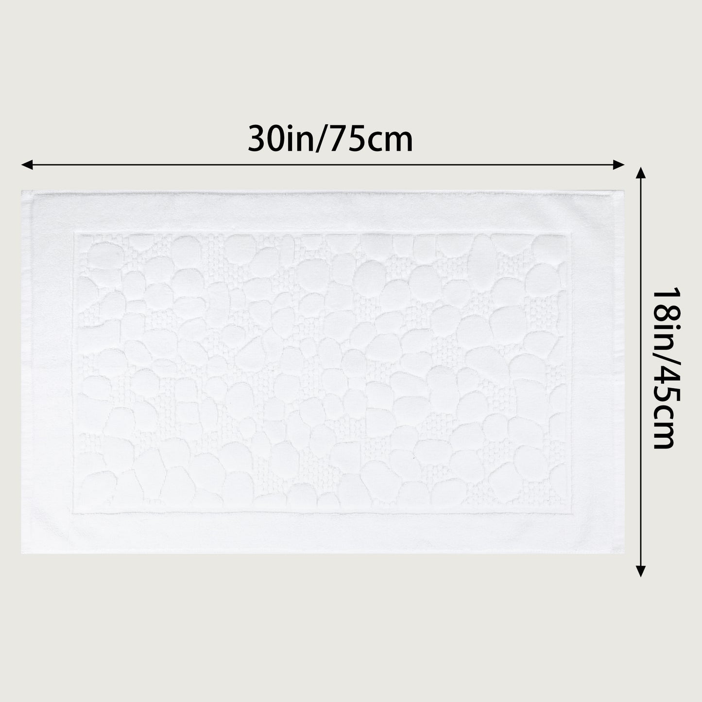 Reversible Cotton Washable Mats Spa Style Bathroom Floor Rugs Thick Soft Water Absorbent