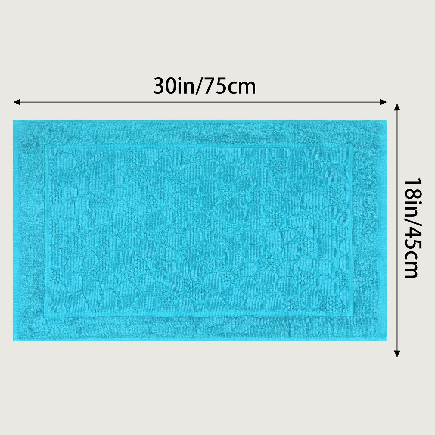 Reversible Cotton Washable Mats Spa Style Bathroom Floor Rugs Thick Soft Water Absorbent