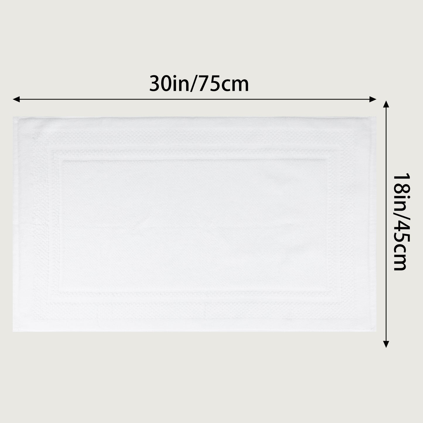 Absorbent Foldable Washable Cotton Bath Rugs Quick Dry Floor Carpet Bath Mats