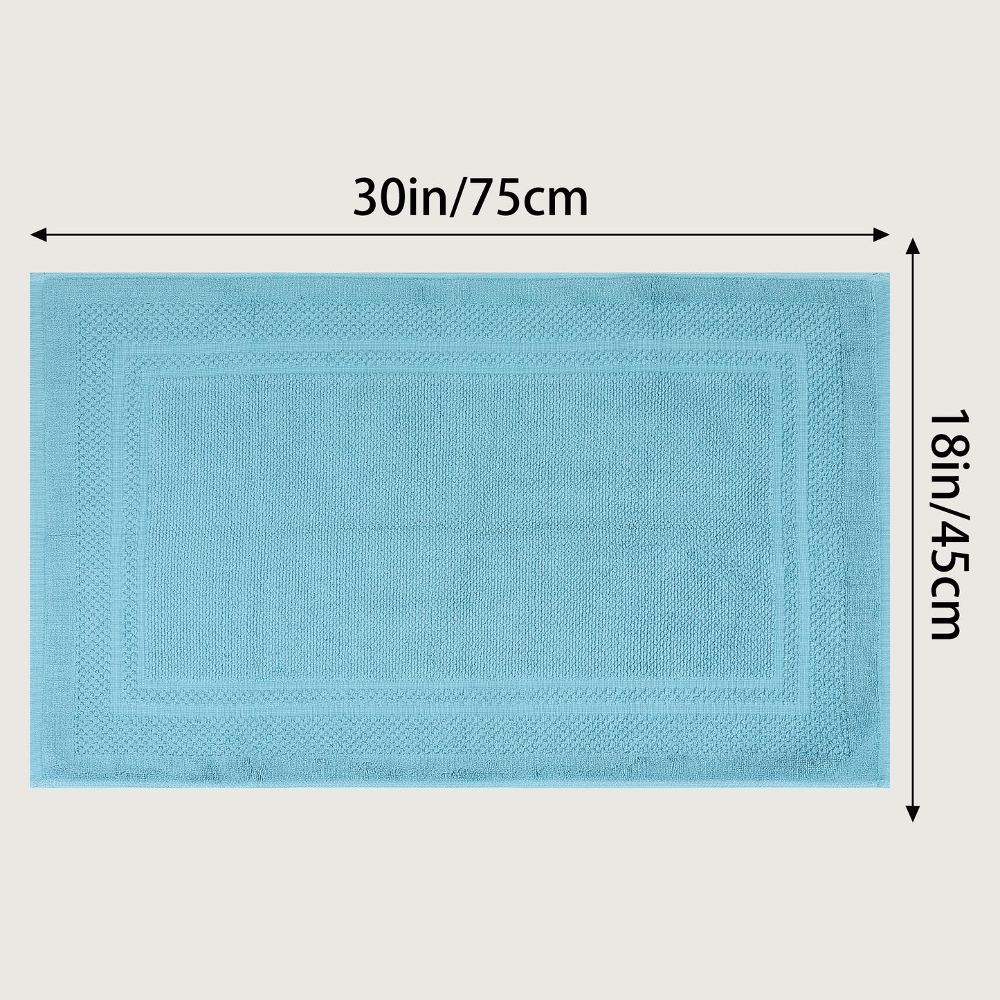 Absorbent Foldable Washable Cotton Bath Rugs Quick Dry Floor Carpet Bath Mats