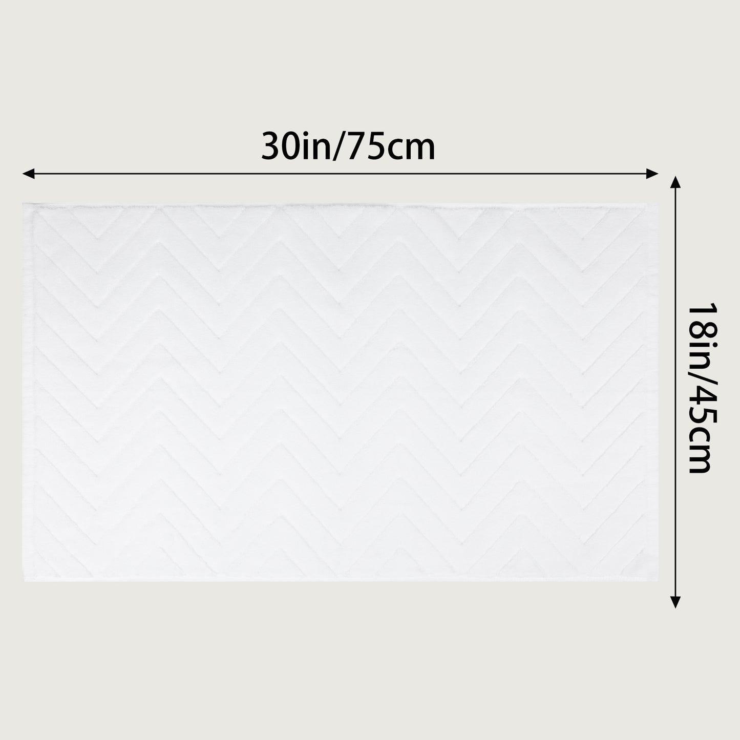 Absorbent Fade Resistant Cotton Luxury Bath Rugs Shower Mat Bathroom Non Slip Quick Dry Spa