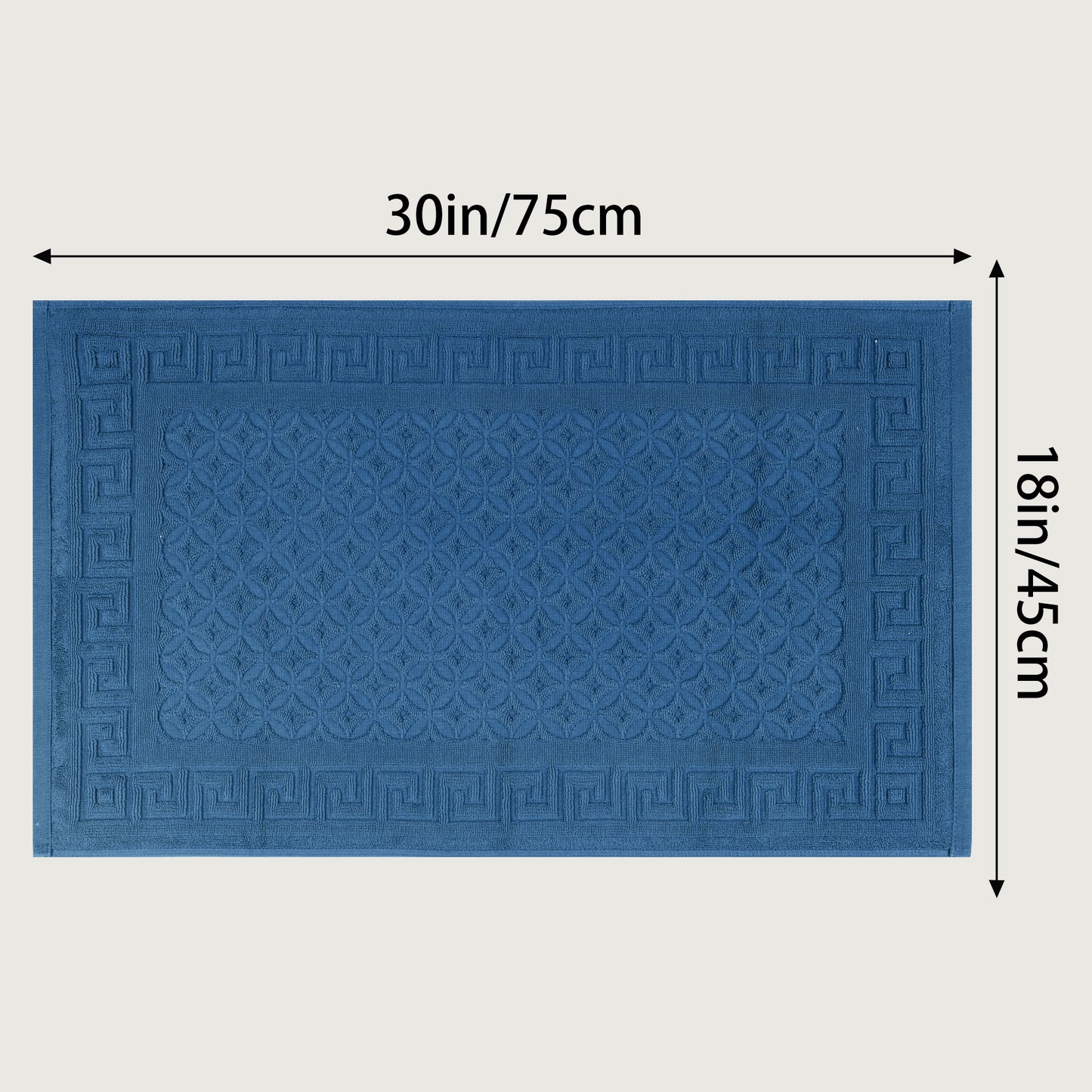 Cotton Bath Mat, Soft Bathroom Rug Absorbent Floor Towel Mats for Hotel Spa Bathtub
