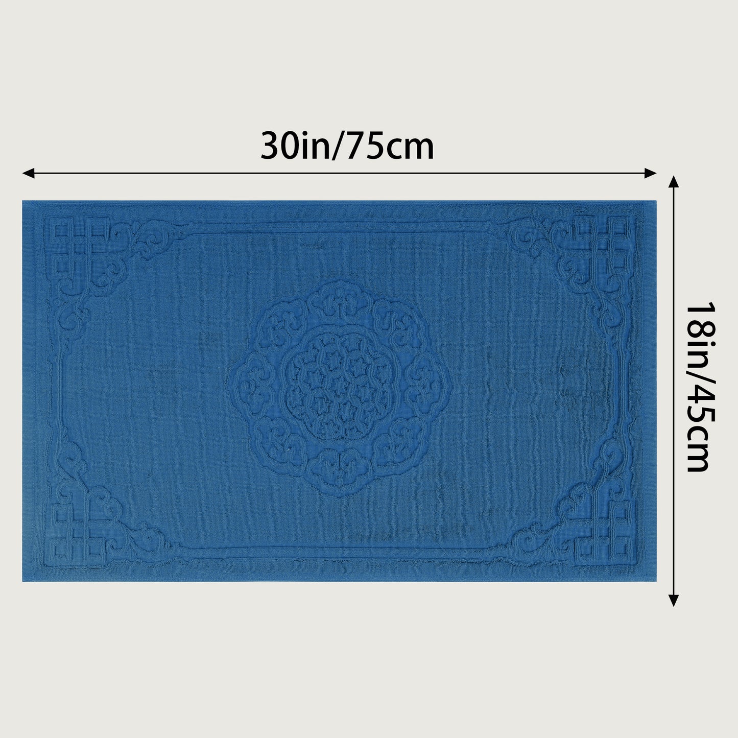 Cotton Rug Bath Mats, Absorbent and Machine Washable Shower Bathroom Floor Towel