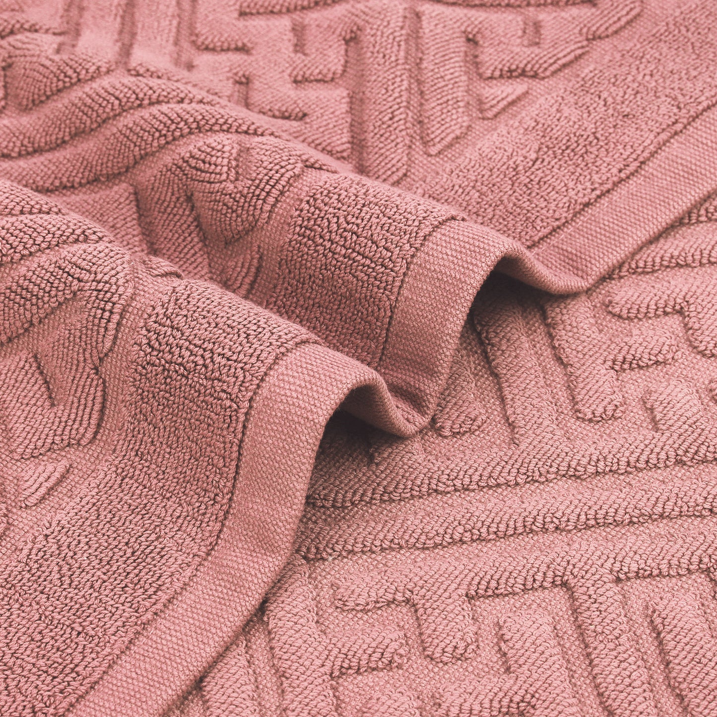 Luxury Bath Mat, Cotton Absorbent Hotel Spa Shower Floor Towel for Bathroom Rug Pad