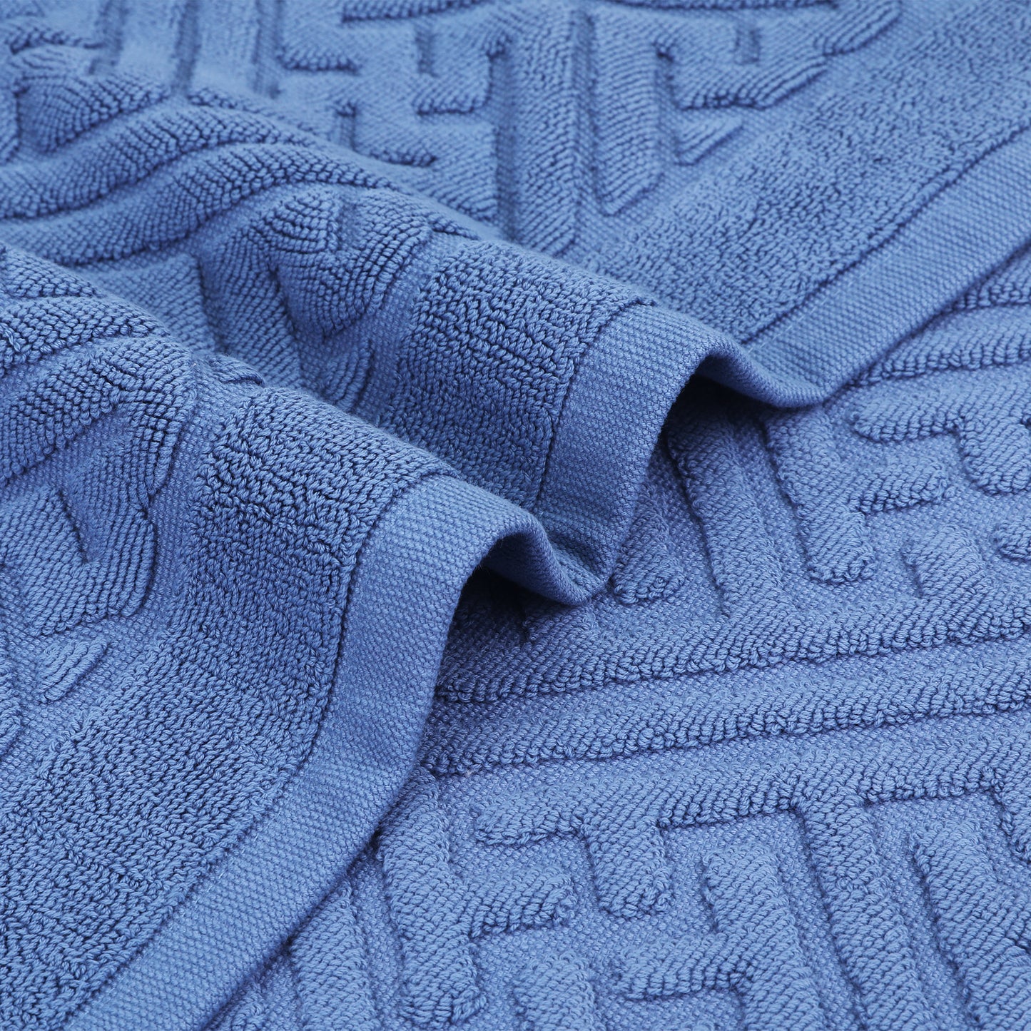 Luxury Bath Mat, Cotton Absorbent Hotel Spa Shower Floor Towel for Bathroom Rug Pad