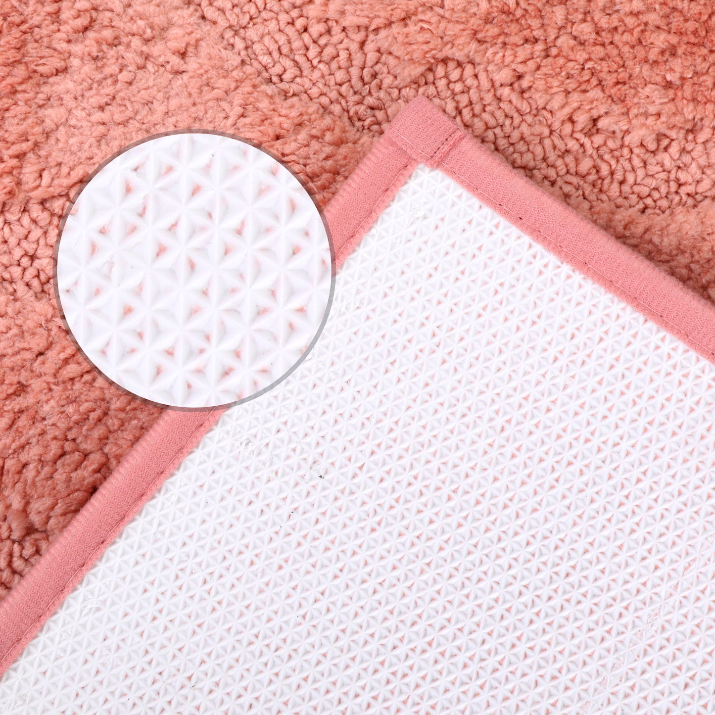 Bathroom Rug, Non Slip Washable Soft Absorbent Mat, Rubber Backing Quick Dry Microfiber Rugs