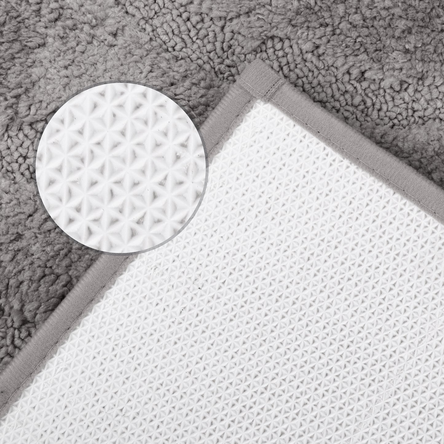 Bathroom Rug, Non Slip Washable Soft Absorbent Mat, Rubber Backing Quick Dry Microfiber Rugs