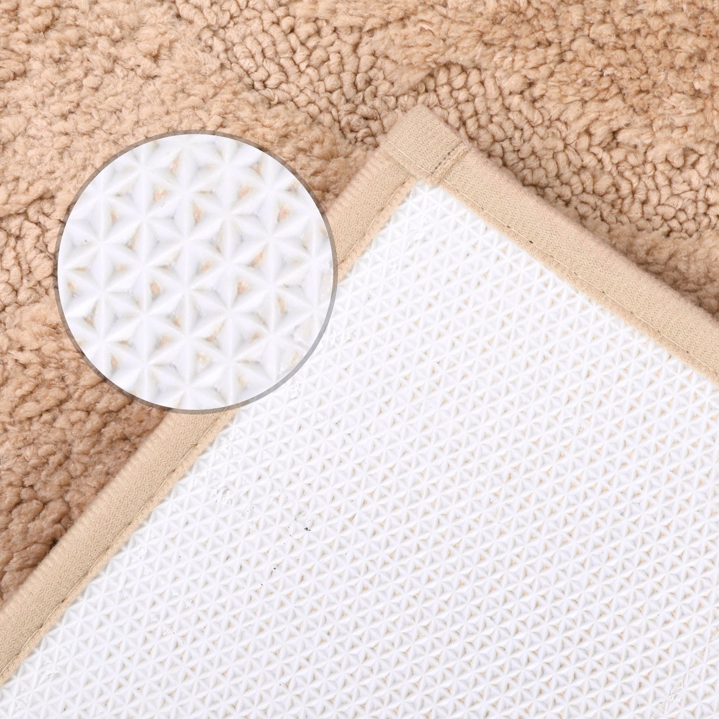 Bathroom Rug, Non Slip Washable Soft Absorbent Mat, Rubber Backing Quick Dry Microfiber Rugs