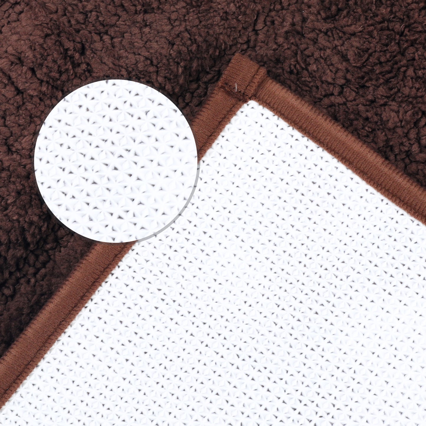 Soft Stripe Bathroom Rug, Rubber Backing Quick Dry Microfiber Rugs Non Slip Bath Mats