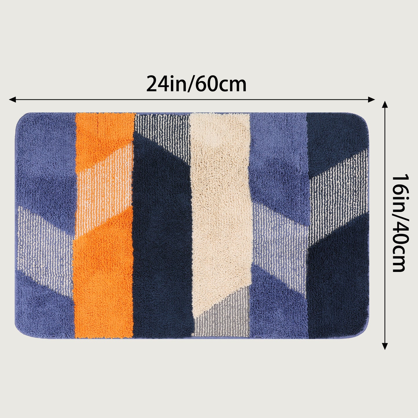 Soft Bath Mat, Non Slip Washable Absorbent Rug, Rubber Backing Quick Dry Microfiber Rugs