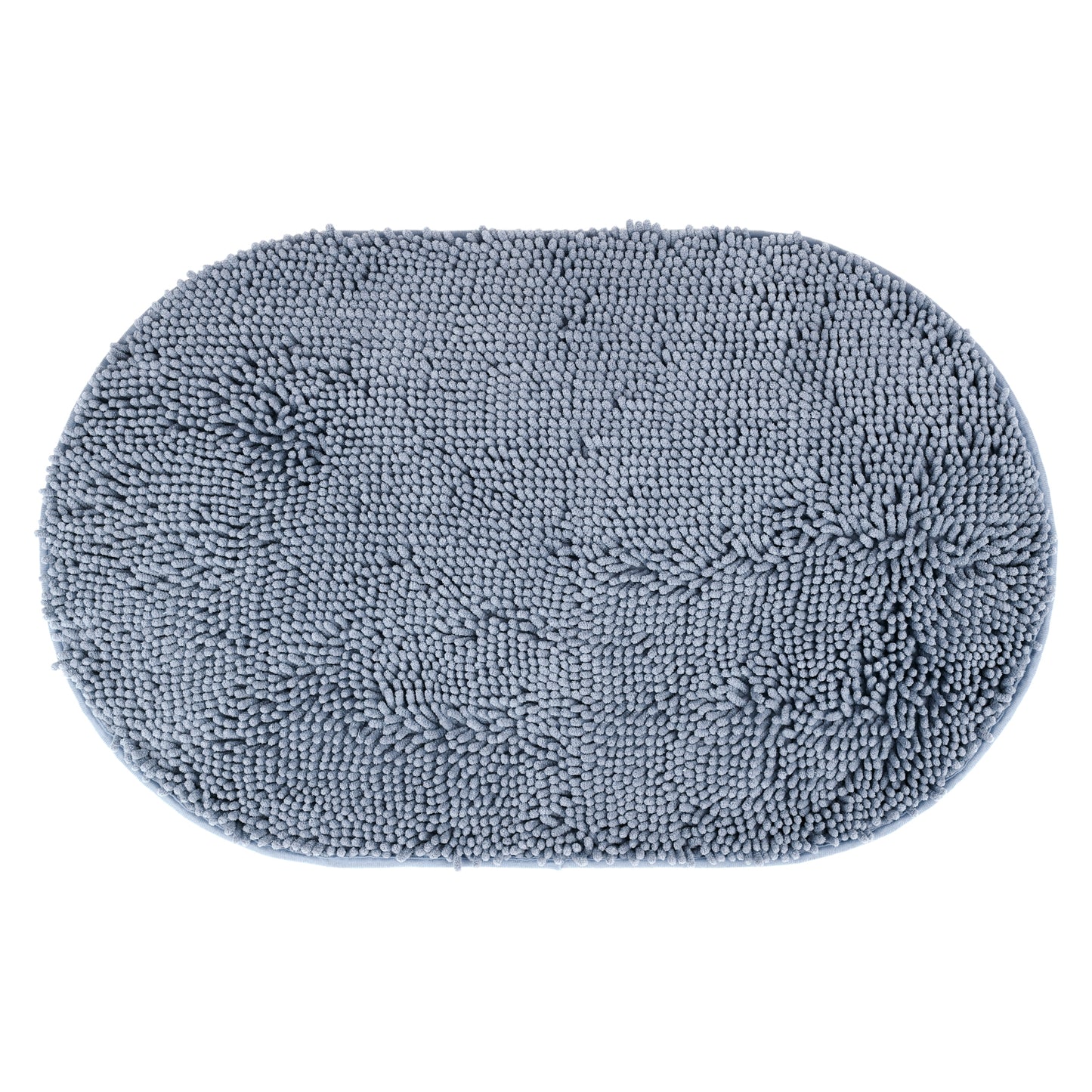 Oval Plush Bath Mat, Soft Non Slip Washable Absorbent Rug, Rubber Backing Quick Dry Rugs