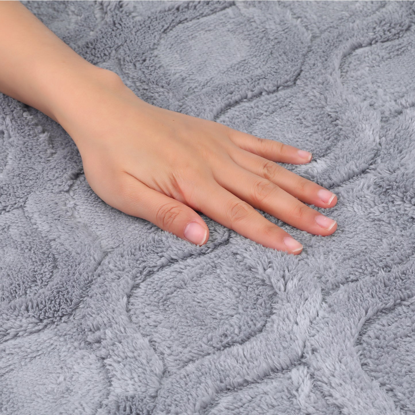 Absorbent Bathroom Rug, Soft Non Slip Washable Mat, Rubber Backing Quick Dry Rugs
