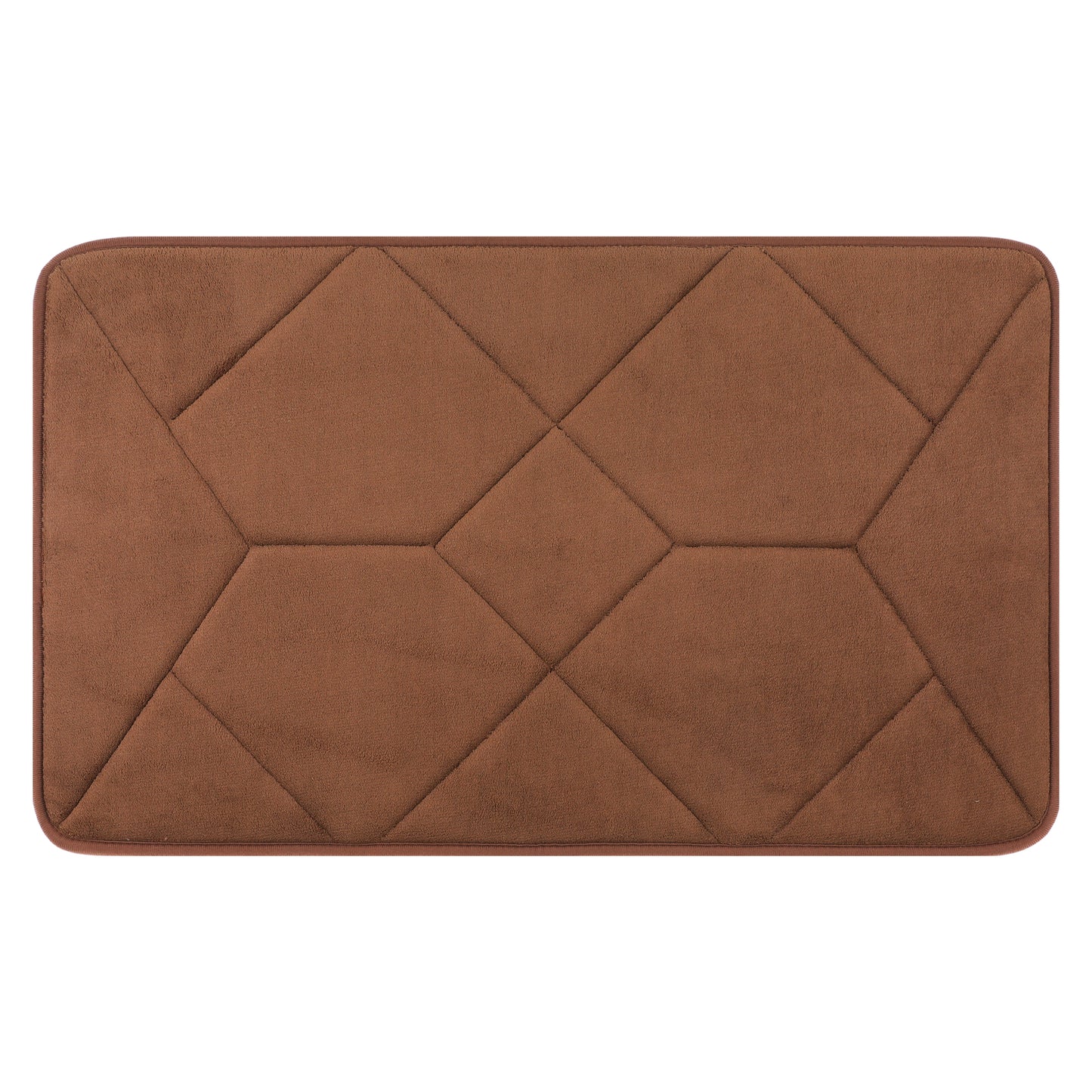 Memory Foam Absorbent Thick Soft Bath Mats Geometric Quick Dry Comfy Non Slip Floor Shower Rugs