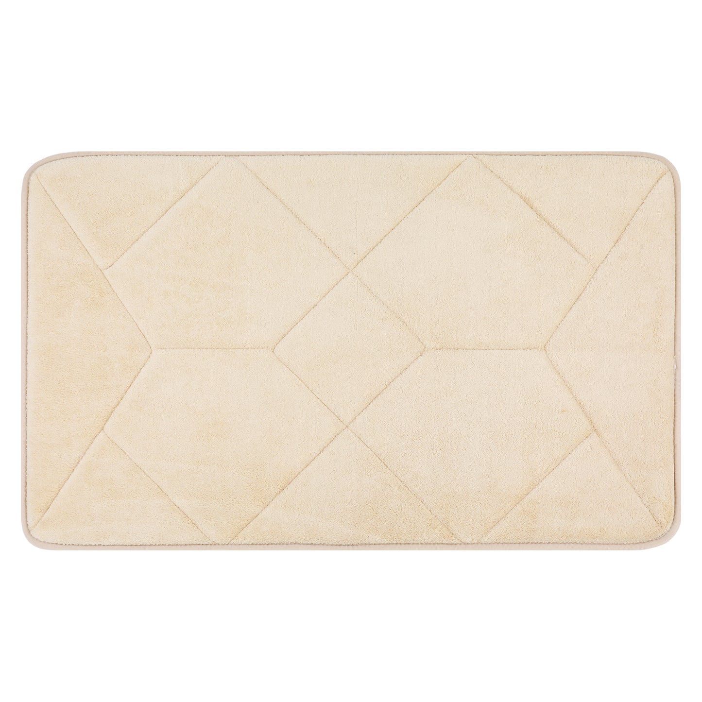 Memory Foam Absorbent Thick Soft Bath Mats Geometric Quick Dry Comfy Non Slip Floor Shower Rugs
