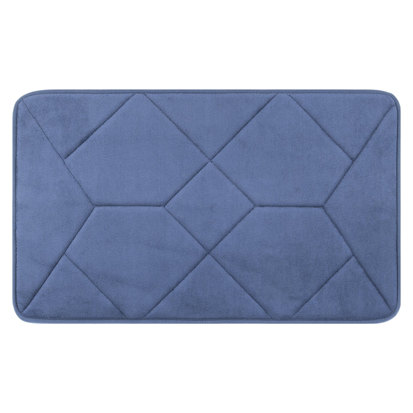 Memory Foam Absorbent Thick Soft Bath Mats Geometric Quick Dry Comfy Non Slip Floor Shower Rugs