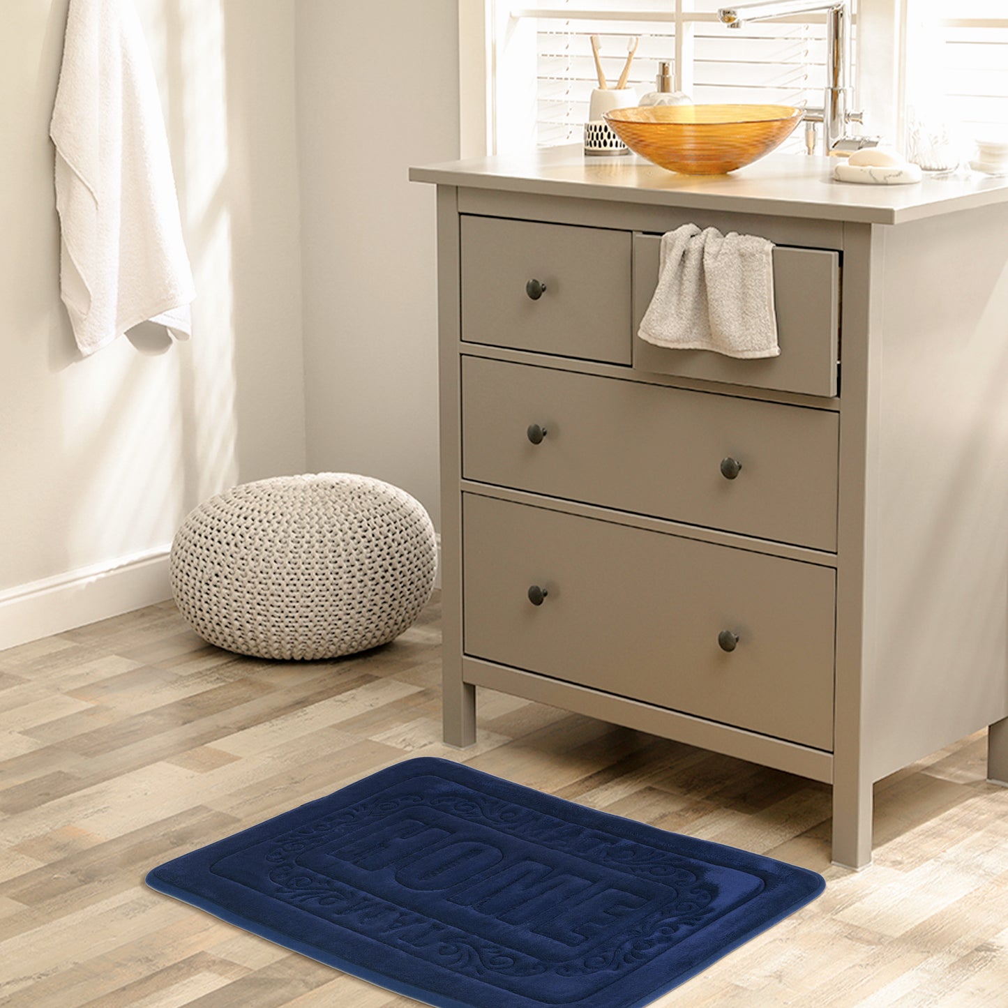 Memory Foam Bath Mat, Soft Non Slip and Absorbent Bathroom Rug, Comfortable, Thick Bath Mats