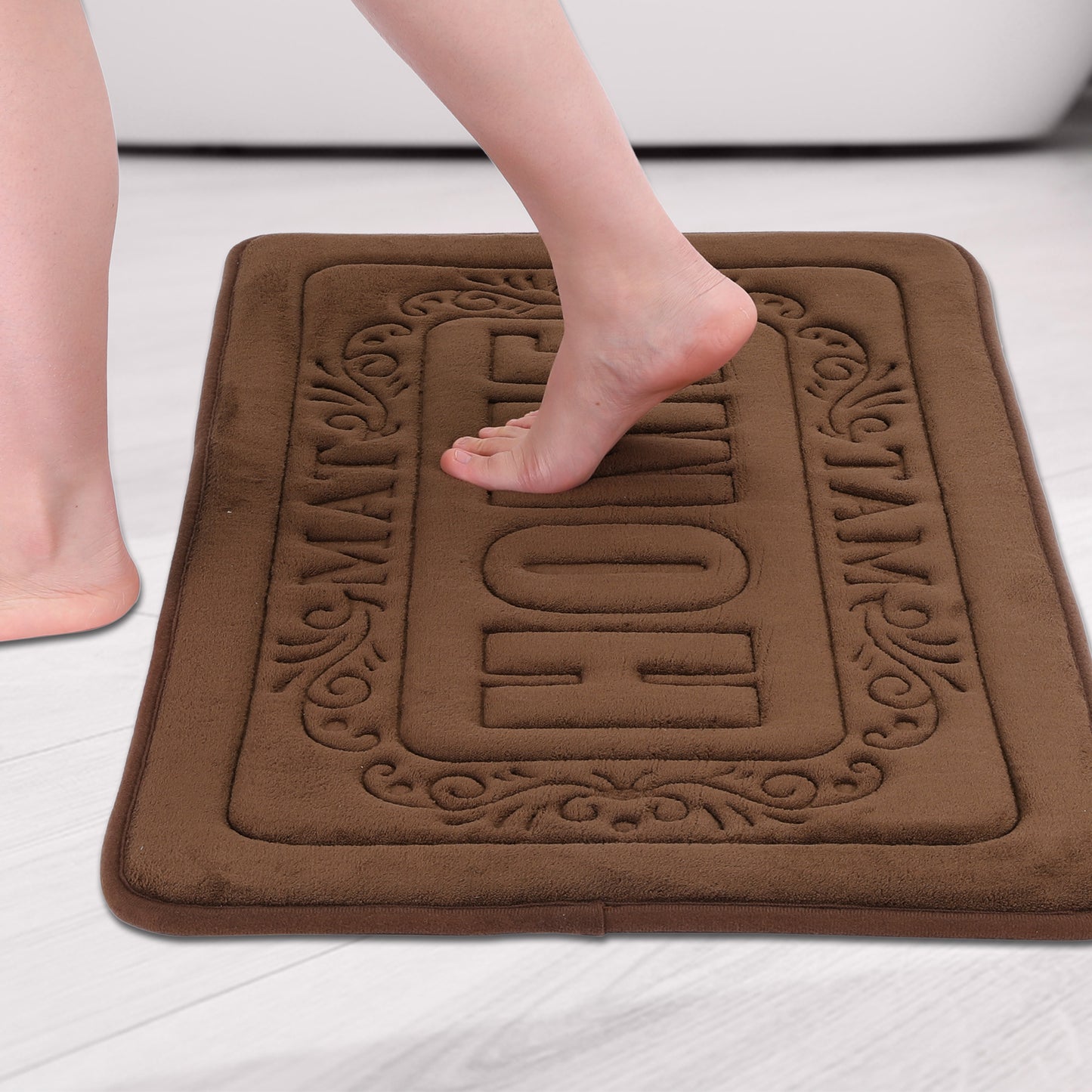 Memory Foam Bath Mat, Soft Non Slip and Absorbent Bathroom Rug, Comfortable, Thick Bath Mats