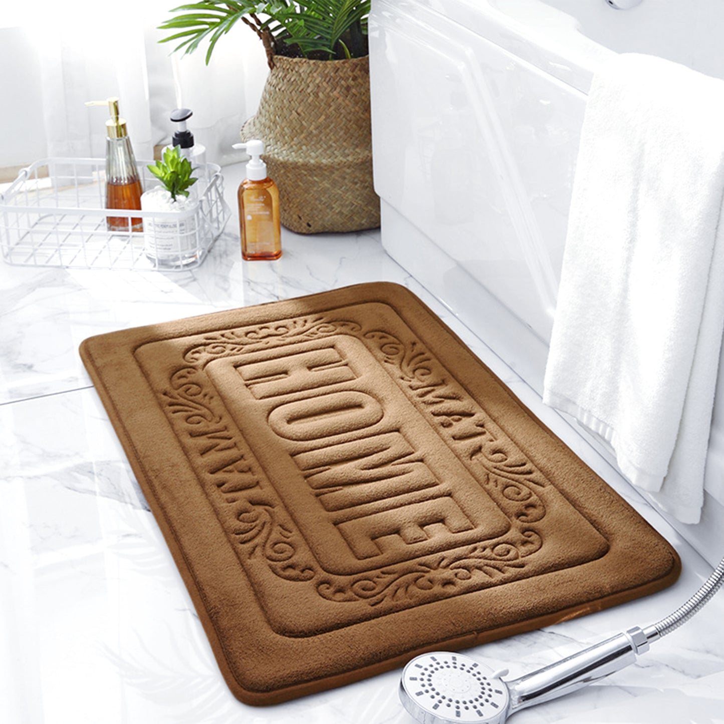 Memory Foam Bath Mat, Soft Non Slip and Absorbent Bathroom Rug, Comfortable, Thick Bath Mats