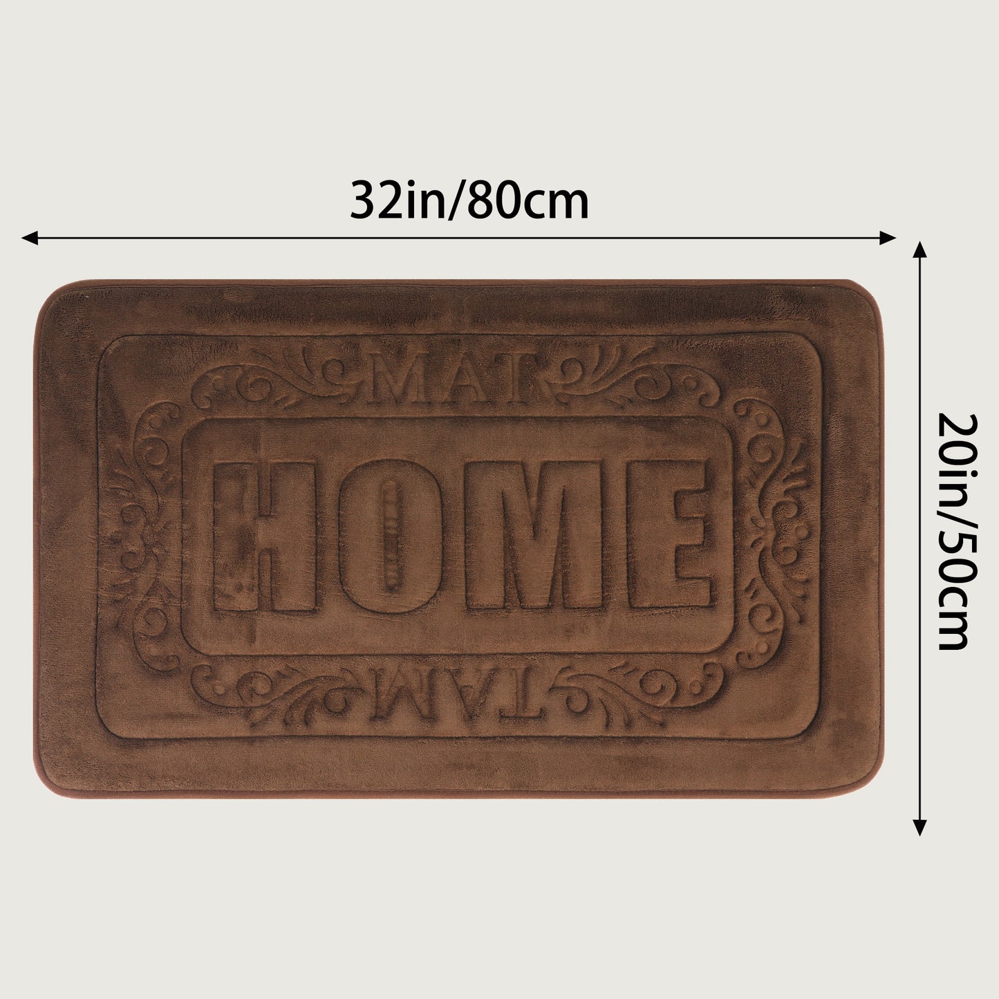 Memory Foam Bath Mat, Soft Non Slip and Absorbent Bathroom Rug, Comfortable, Thick Bath Mats