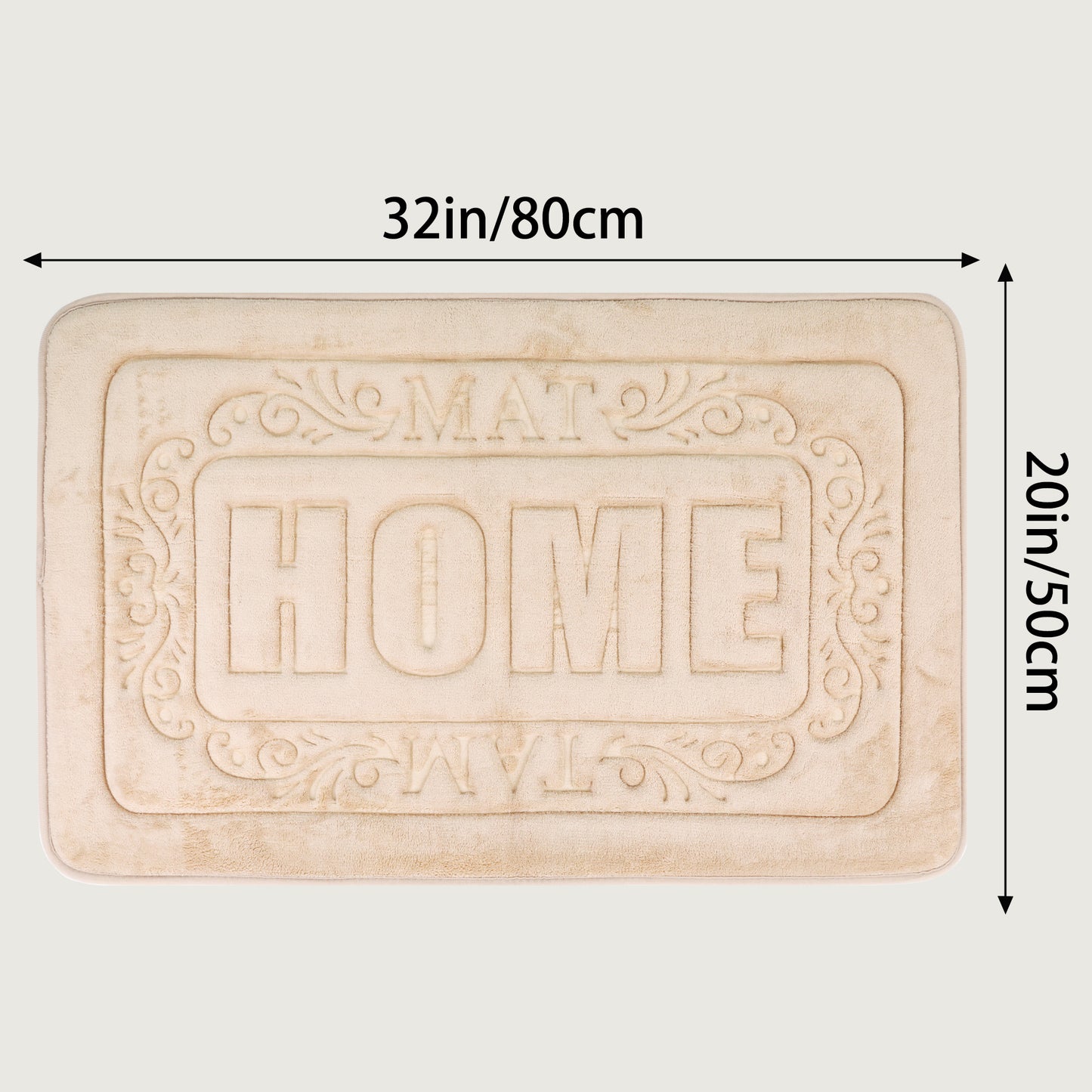 Memory Foam Bath Mat, Soft Non Slip and Absorbent Bathroom Rug, Comfortable, Thick Bath Mats