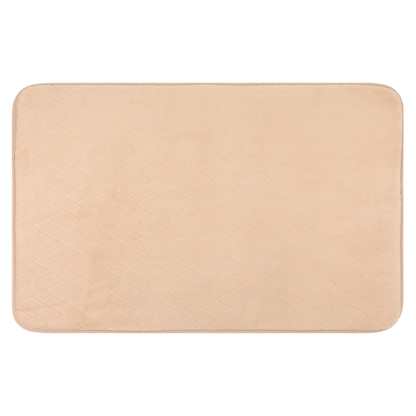 Geometric Pattern Bathroom Mat Soft Memory Foam Absorbent Non-Slip Machine Washable Bath Rugs