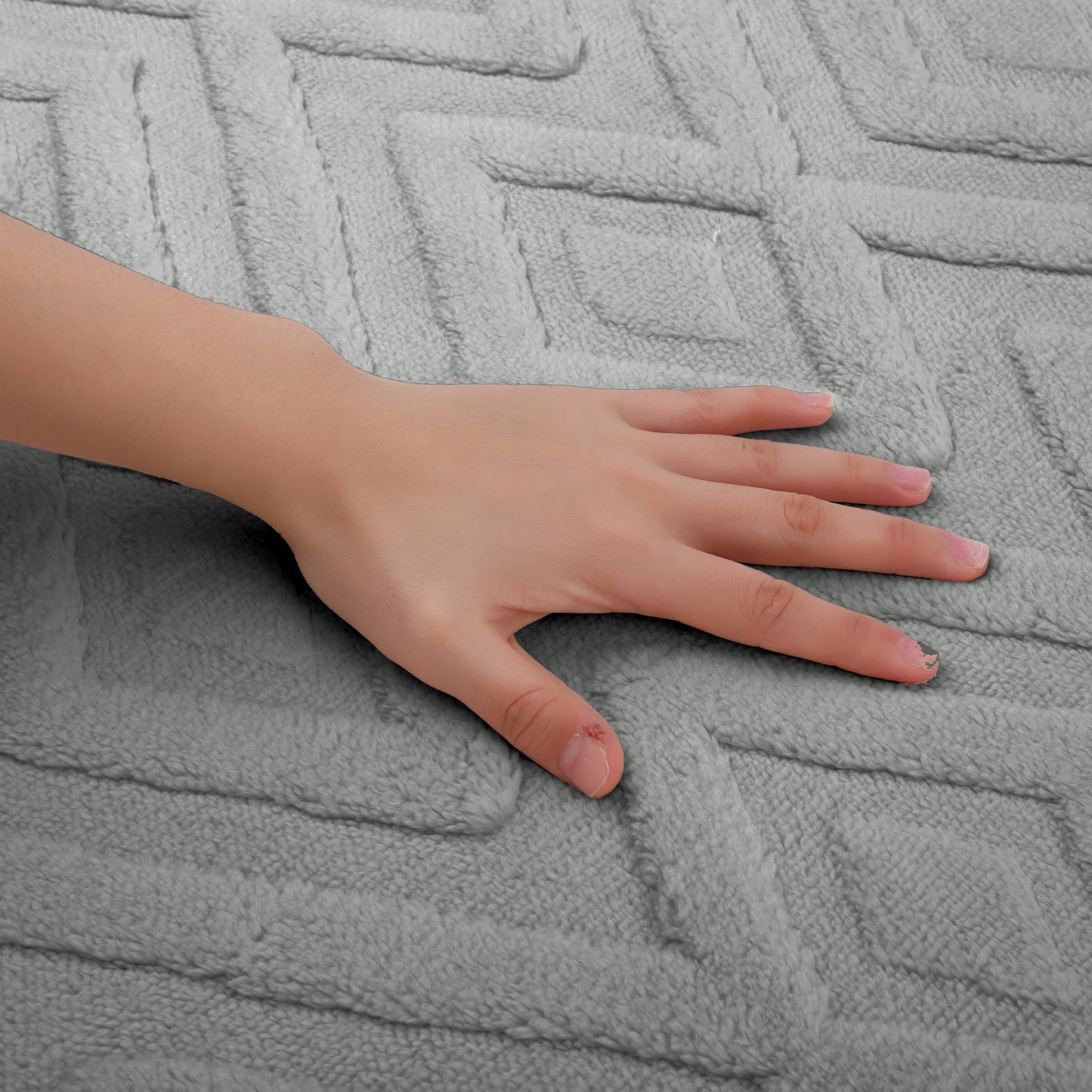 Geometric Pattern Bathroom Mats Soft Absorbent Non-Slip Machine Washable Dry Bath Rugs Home Gifts