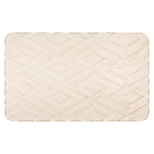 Geometric Pattern Bathroom Mats Soft Absorbent Non-Slip Machine Washable Dry Bath Rugs Home Gifts