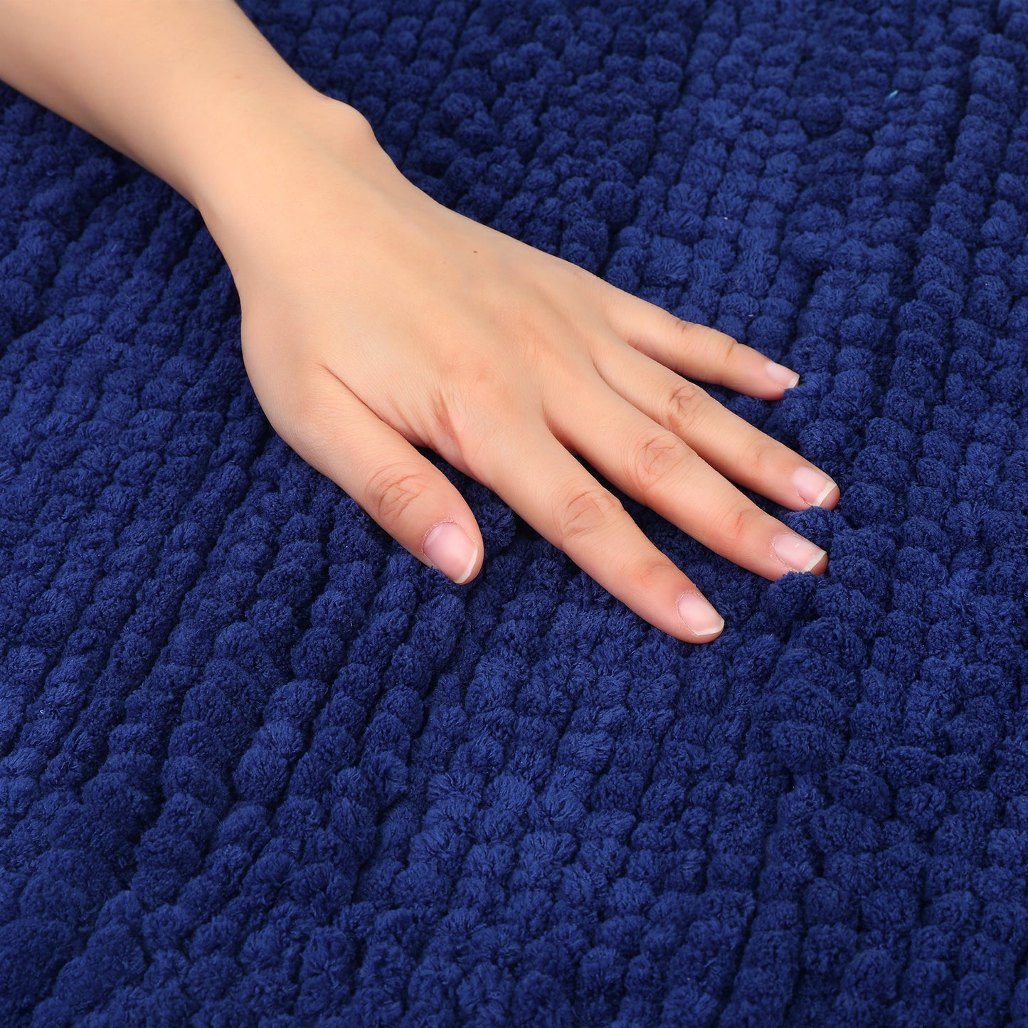 Letter Bathroom Mat Soft Fluffy Chenille Non Slip Backing Washable Absorbent Toilet Baths Mats