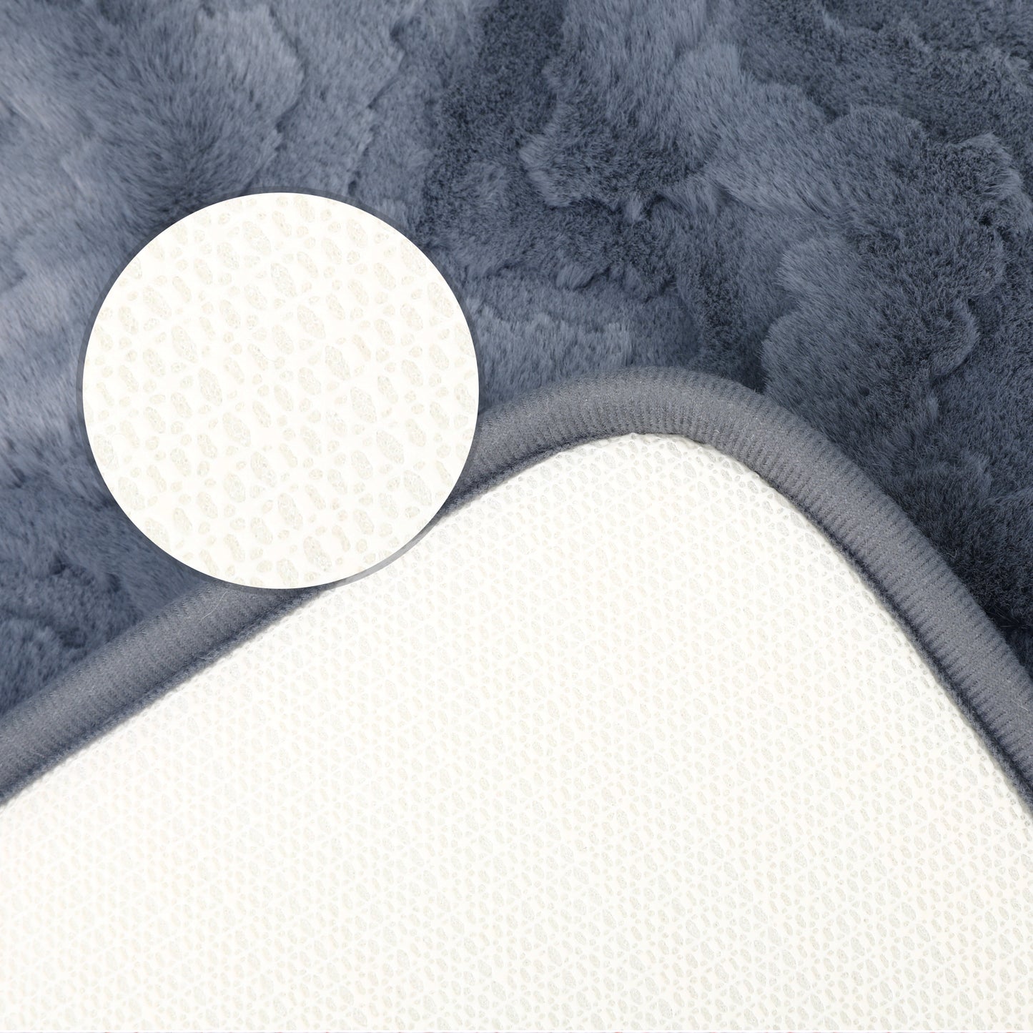 Bathroom Mat Soft Absorbent Non-Slip Backing Quick Dry Machine Washable Bath Mats