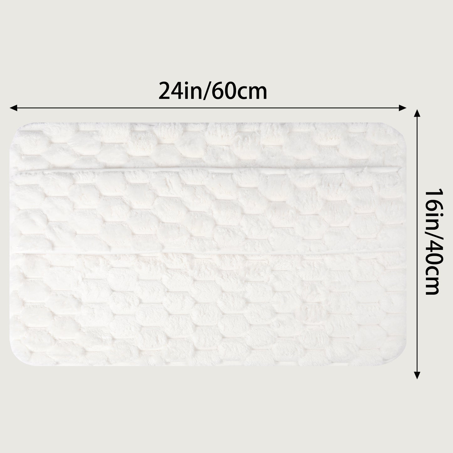 Fluffy Shag Bathroom Mat Soft Absorbent Non-Slip Backing Quick Dry Machine Washable Bath Mats