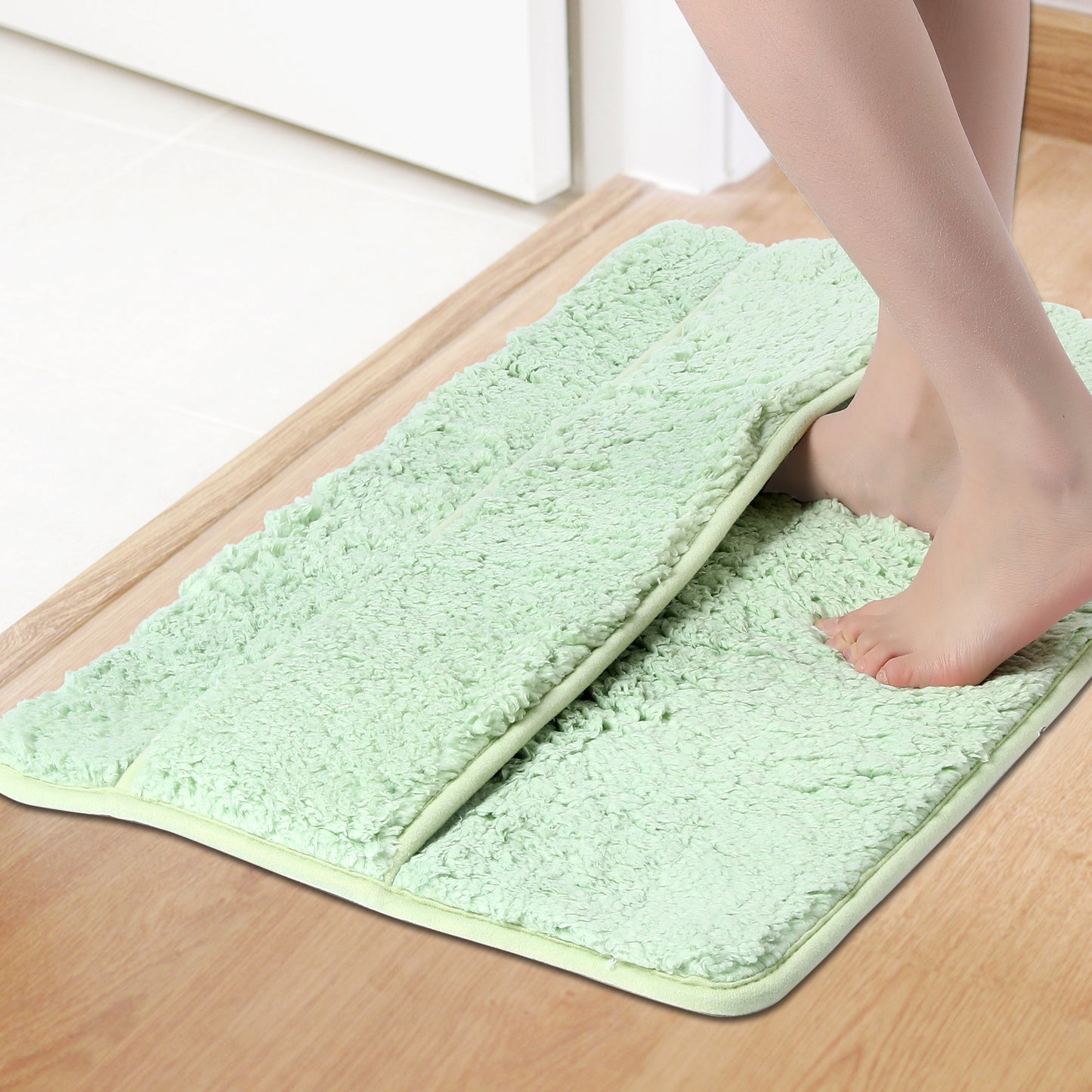 Plush Shaggy Bathroom Rugs Mat, Extra Soft and Absorbent Bath Rugs, Non-Slip Bath Mats