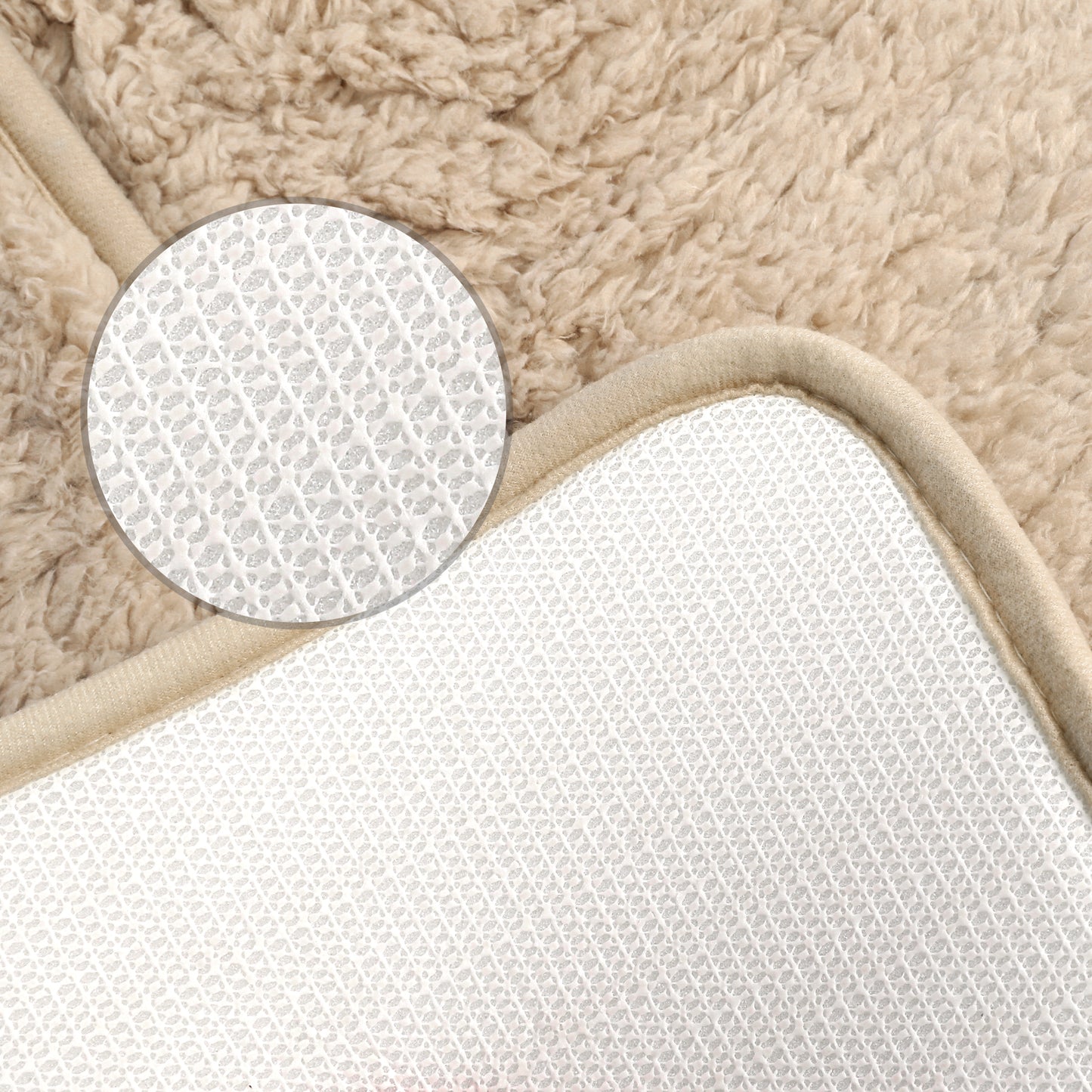 Plush Shaggy Bathroom Rugs Mat, Extra Soft and Absorbent Bath Rugs, Non-Slip Bath Mats