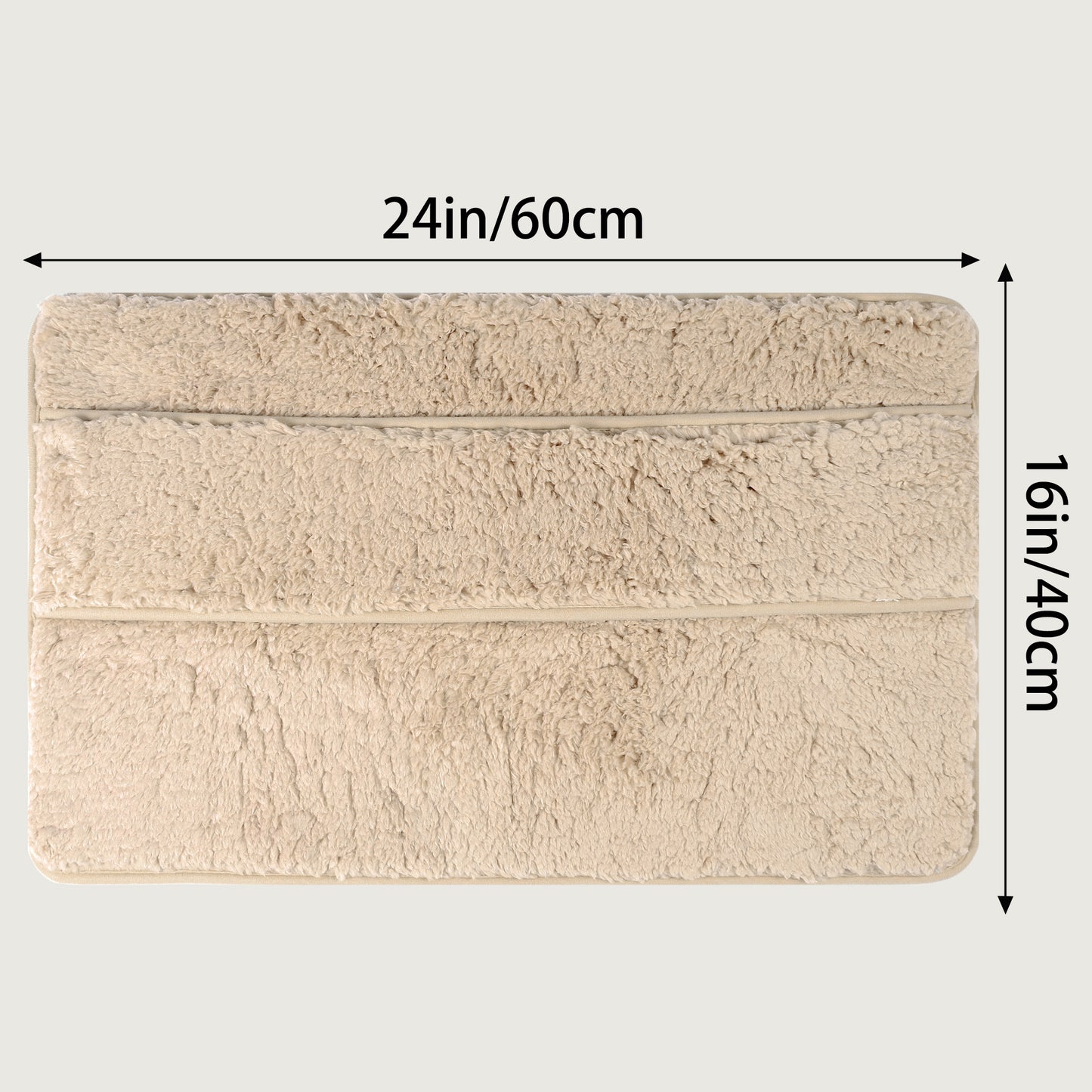 Plush Shaggy Bathroom Rugs Mat, Extra Soft and Absorbent Bath Rugs, Non-Slip Bath Mats