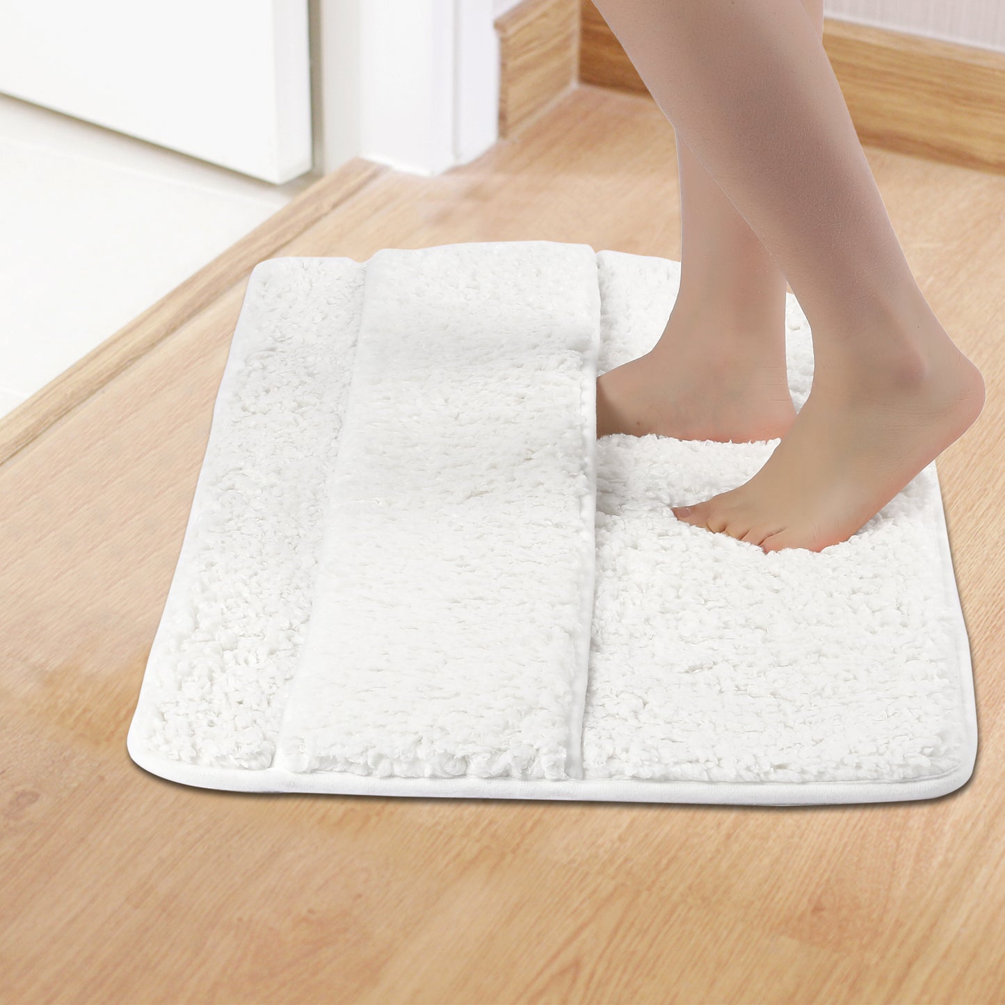 Plush Shaggy Bathroom Rugs Mat, Extra Soft and Absorbent Bath Rugs, Non-Slip Bath Mats