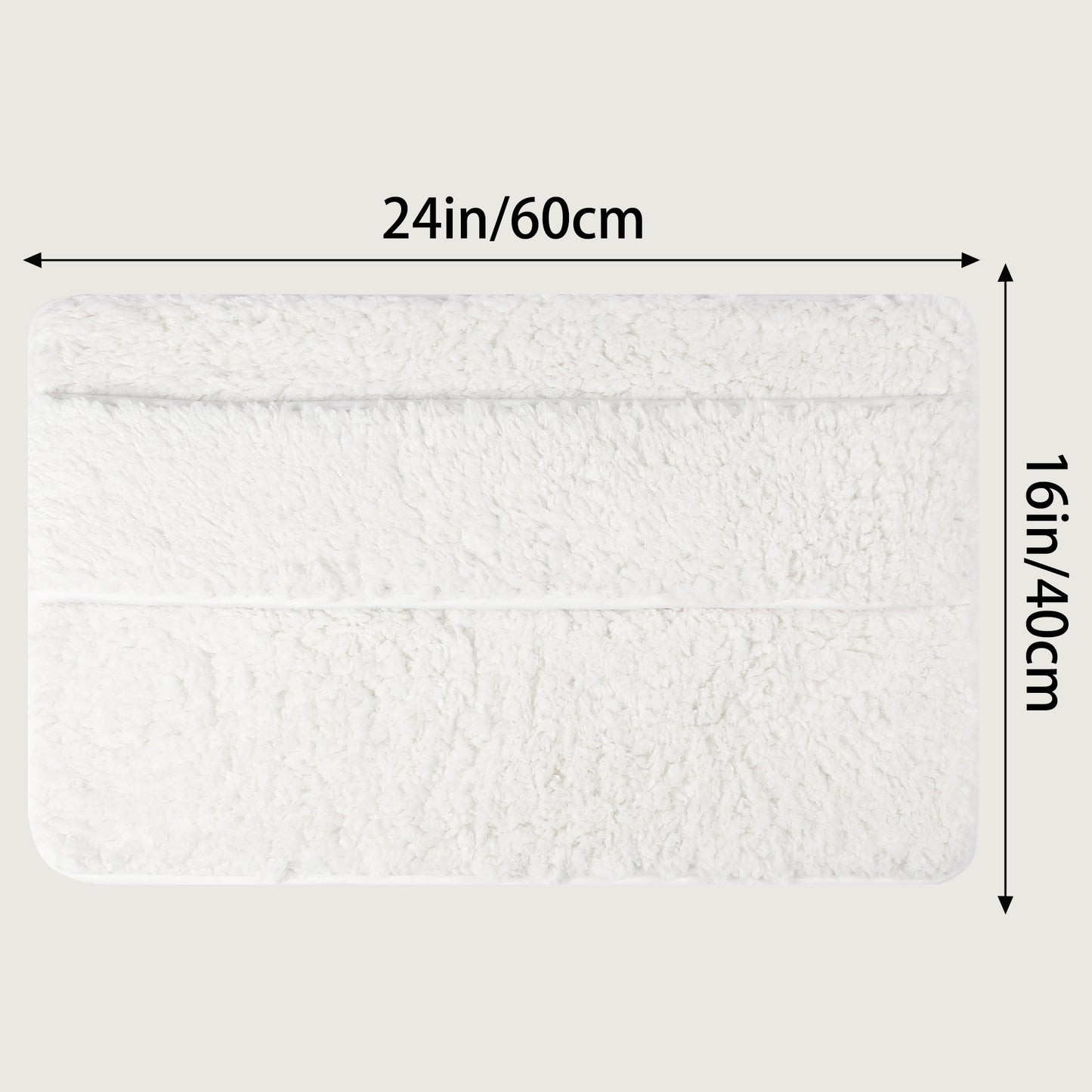 Plush Shaggy Bathroom Rugs Mat, Extra Soft and Absorbent Bath Rugs, Non-Slip Bath Mats