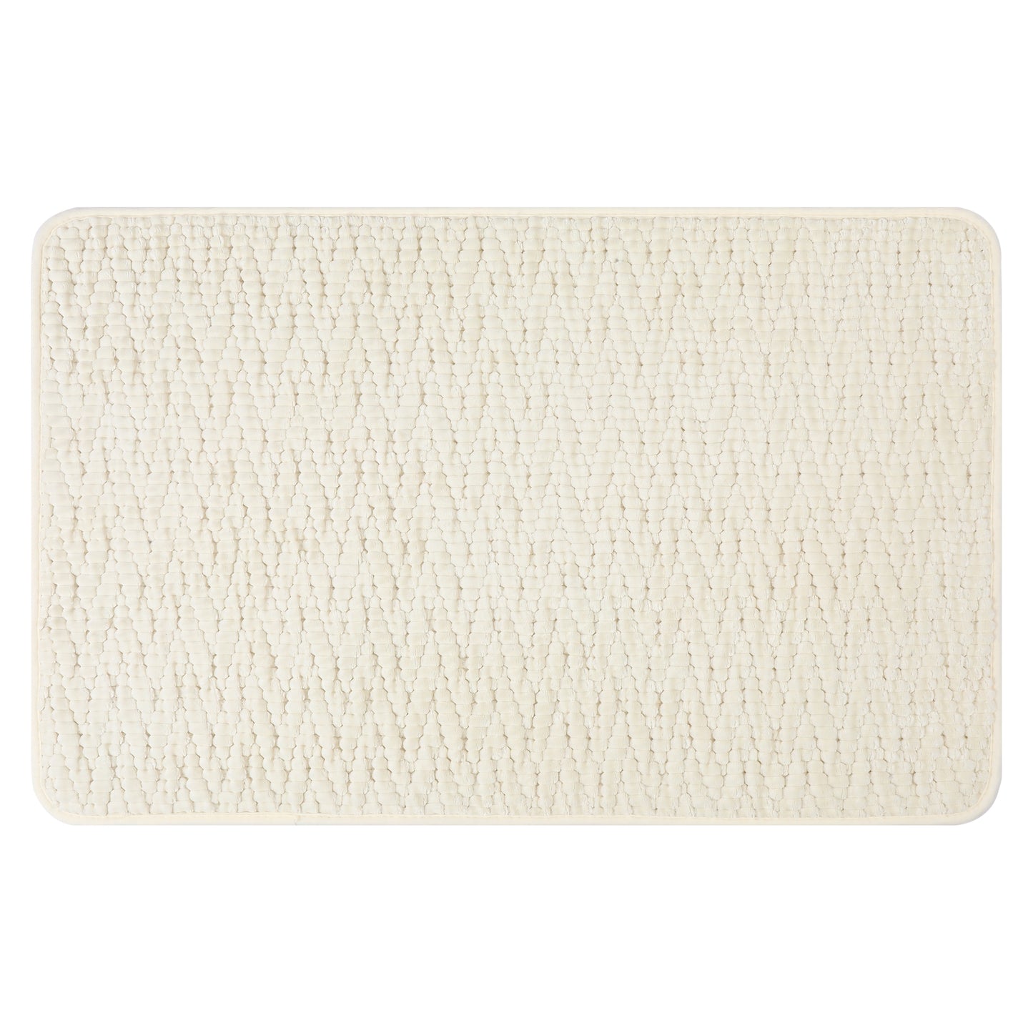 Rubber Backing Non Slip Quick Dry Bath Mat, Absorbent Machine Washable Bath Mats