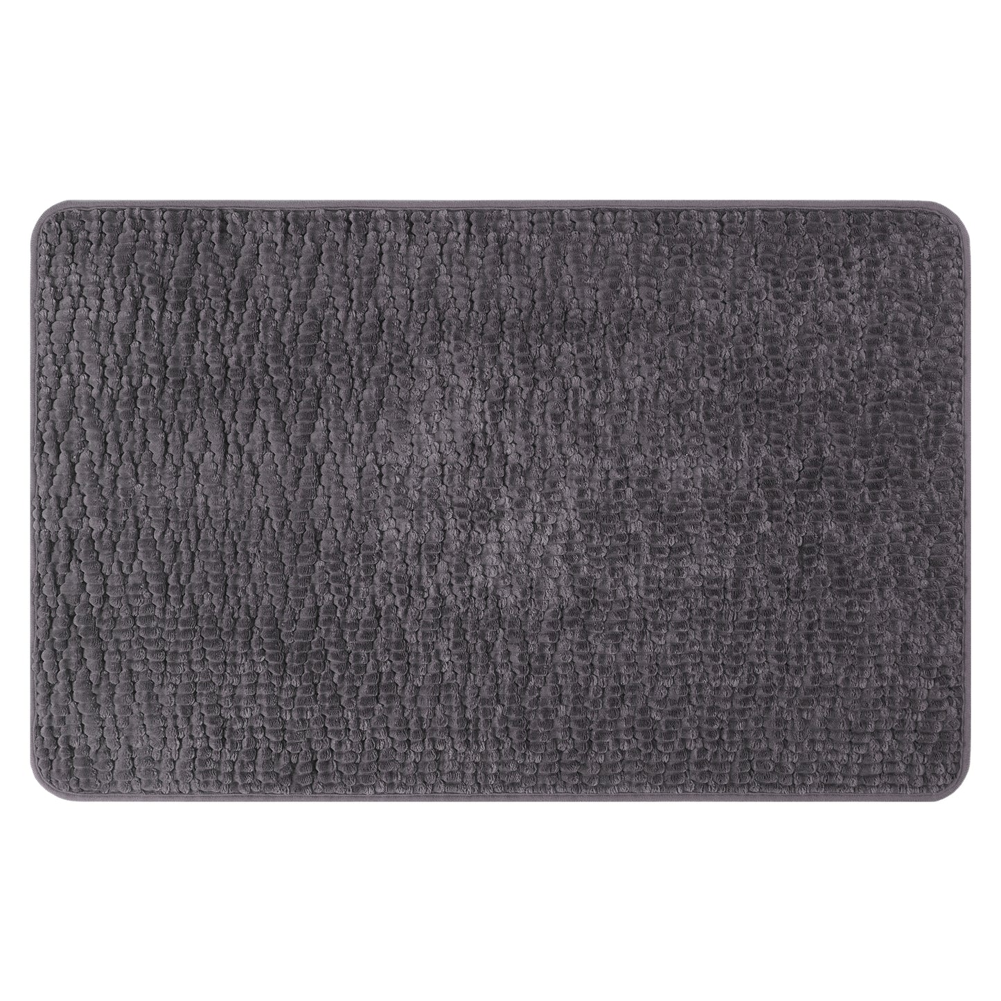 Rubber Backing Non Slip Quick Dry Bath Mat, Absorbent Machine Washable Bath Mats