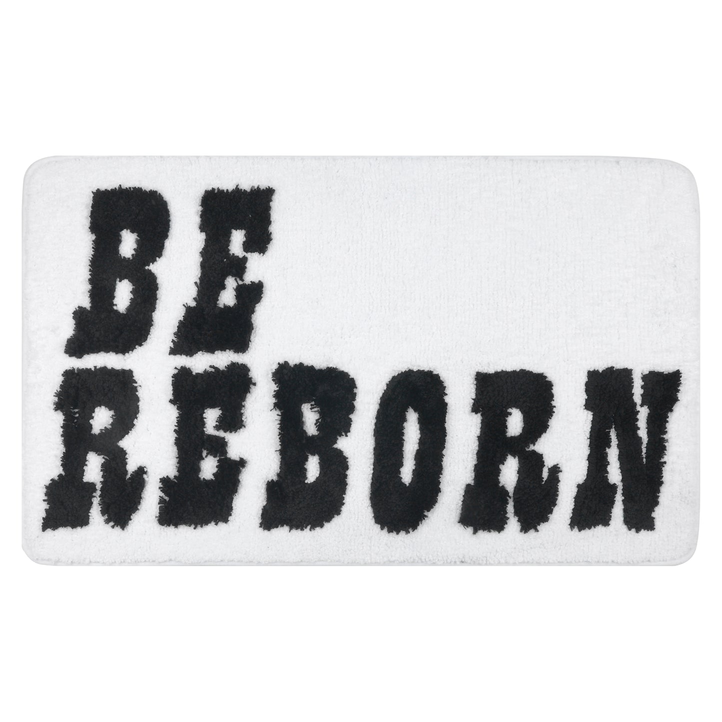 Cute Letter Pattern Bathroom Rugs, Soft and Absorbent Bath Floor Mat, Non-Slip Shaggy Bath Mats