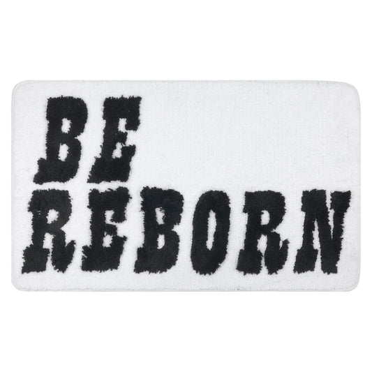 Cute Letter Pattern Bathroom Rugs, Soft and Absorbent Bath Floor Mat, Non-Slip Shaggy Bath Mats