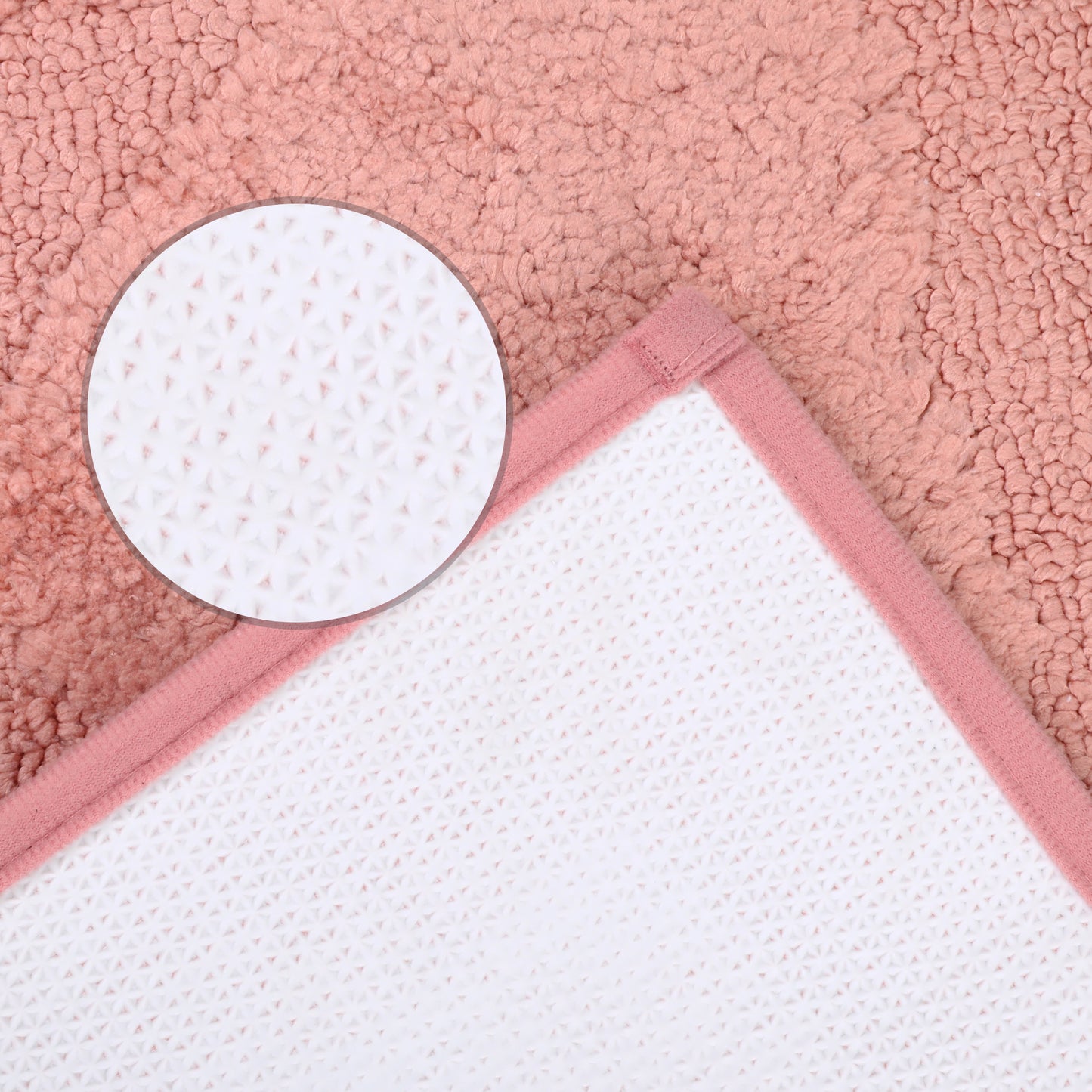 Cute Heart Pattern Bathroom Rugs Mat, Soft Absorbent Non Slip Washable, Quick Dry Shaggy Bath Mats