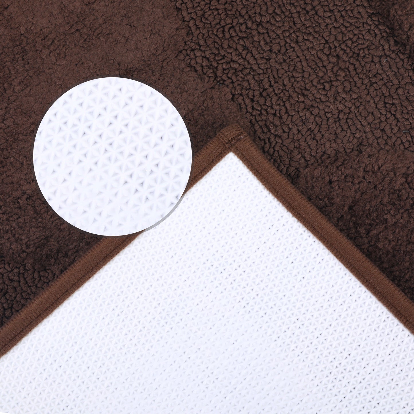 Cute Heart Pattern Bathroom Rugs Mat, Soft Absorbent Non Slip Washable, Quick Dry Shaggy Bath Mats