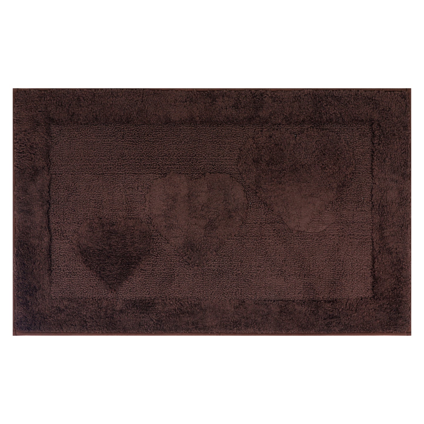 Cute Heart Pattern Bathroom Rugs Mat, Soft Absorbent Non Slip Washable, Quick Dry Shaggy Bath Mats