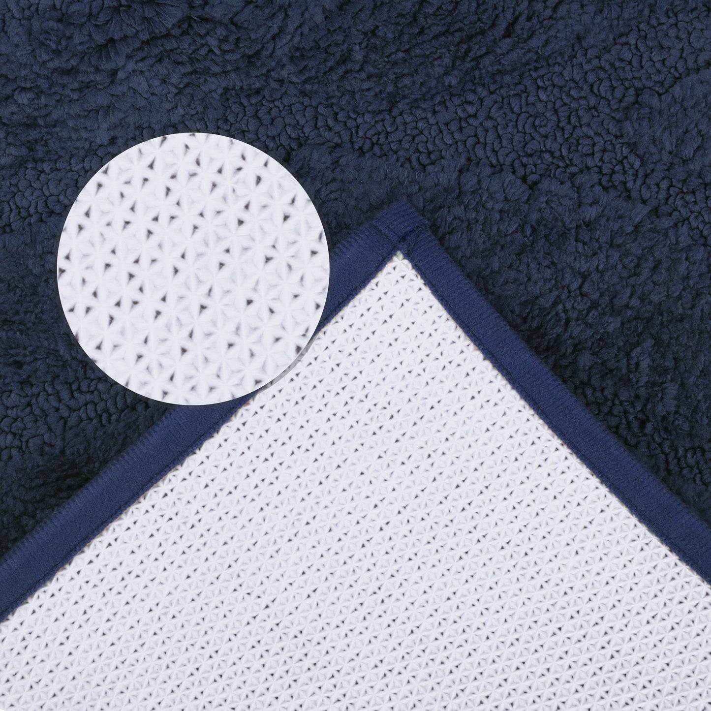 Geometry Pattern Bathroom Rugs Mat, Soft Absorbent Bath Floor Mat, Non Slip Shaggy Bath Mats