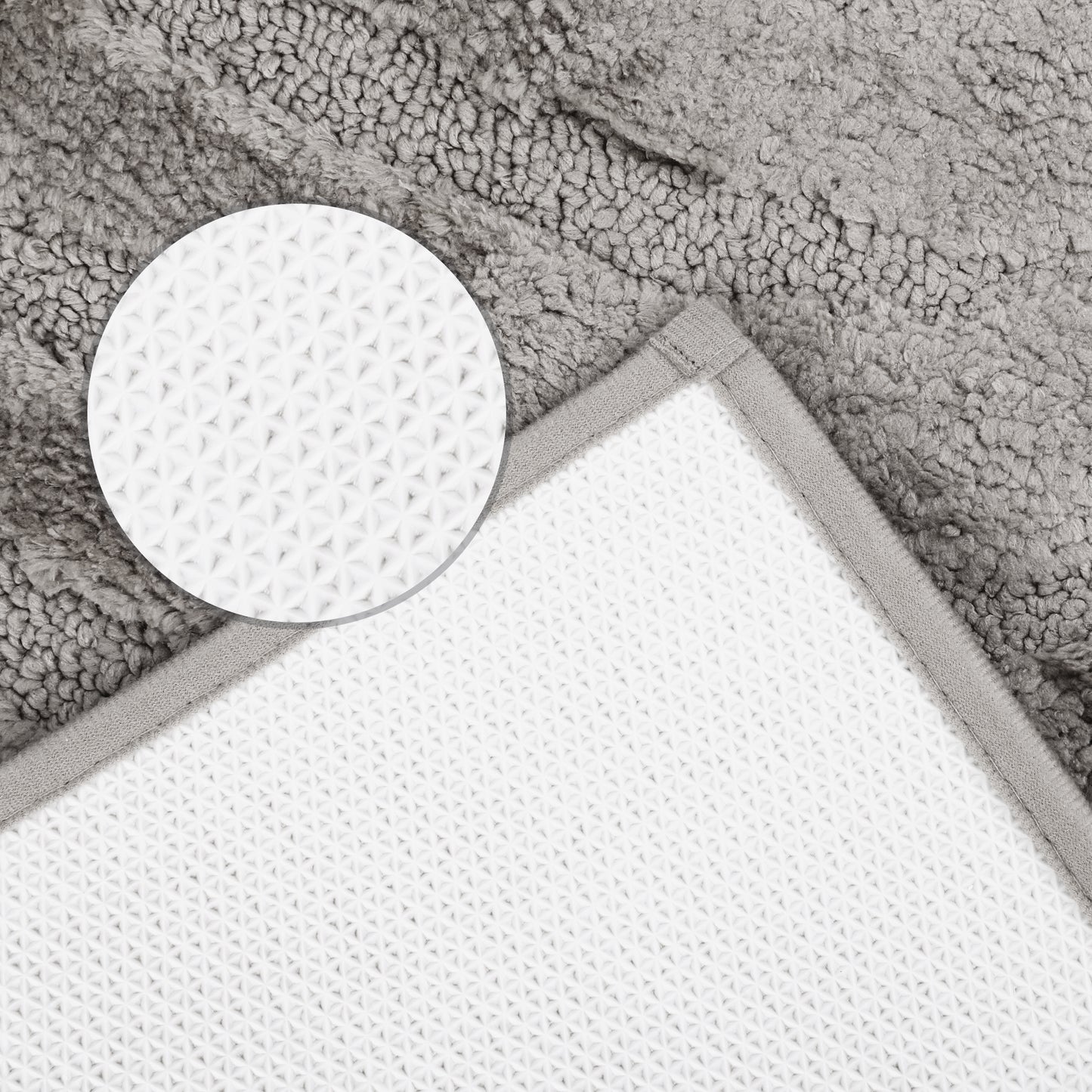 Geometry Pattern Bathroom Rugs Mat, Soft Absorbent Bath Floor Mat, Non Slip Shaggy Bath Mats