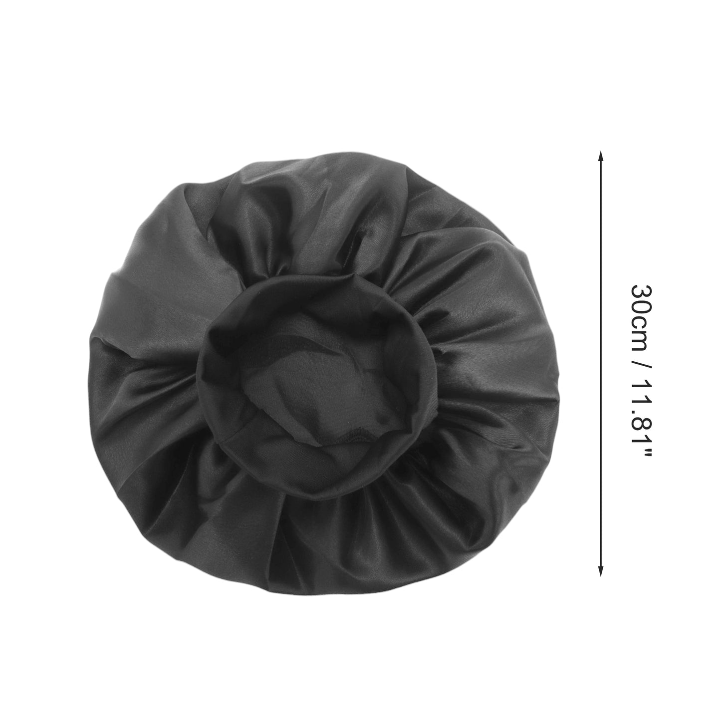 1 Pc High Elasticity Shower Cap for Bathroom Black