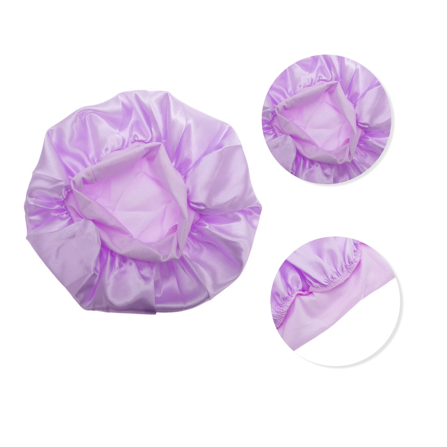 1 Pc High Elasticity Shower Cap for Bathroom Purple