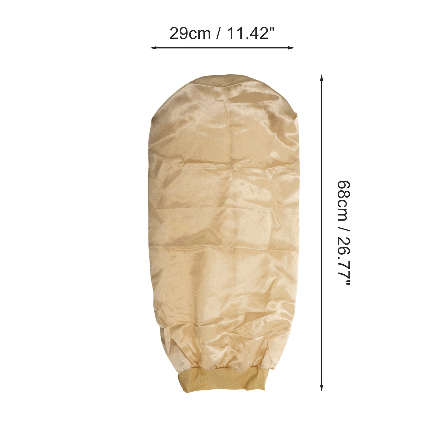 1 Pc Elasticity Long Shower Cap for Bathroom Gold Tone