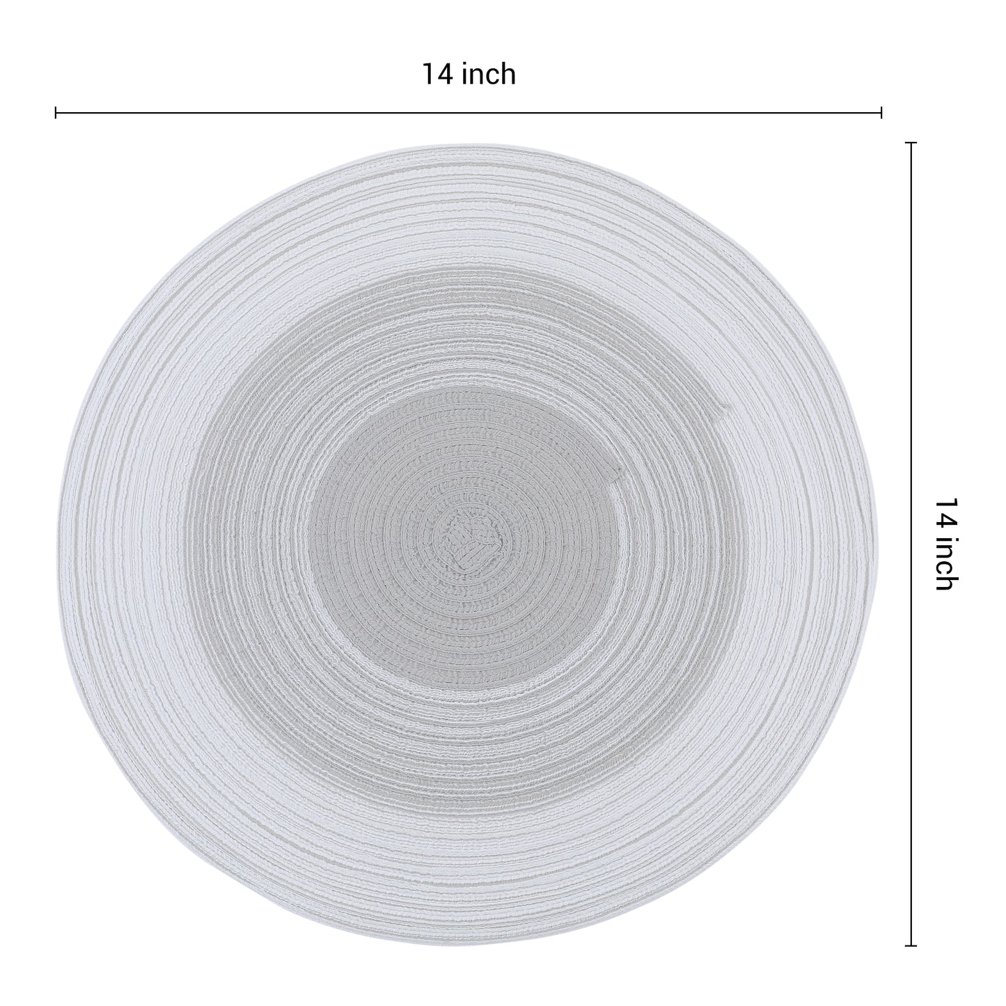 Placemats Set of 6 Rattan for Dining Table Decor Indoor Outdoor Kitchen Wipe Clean 14*14in