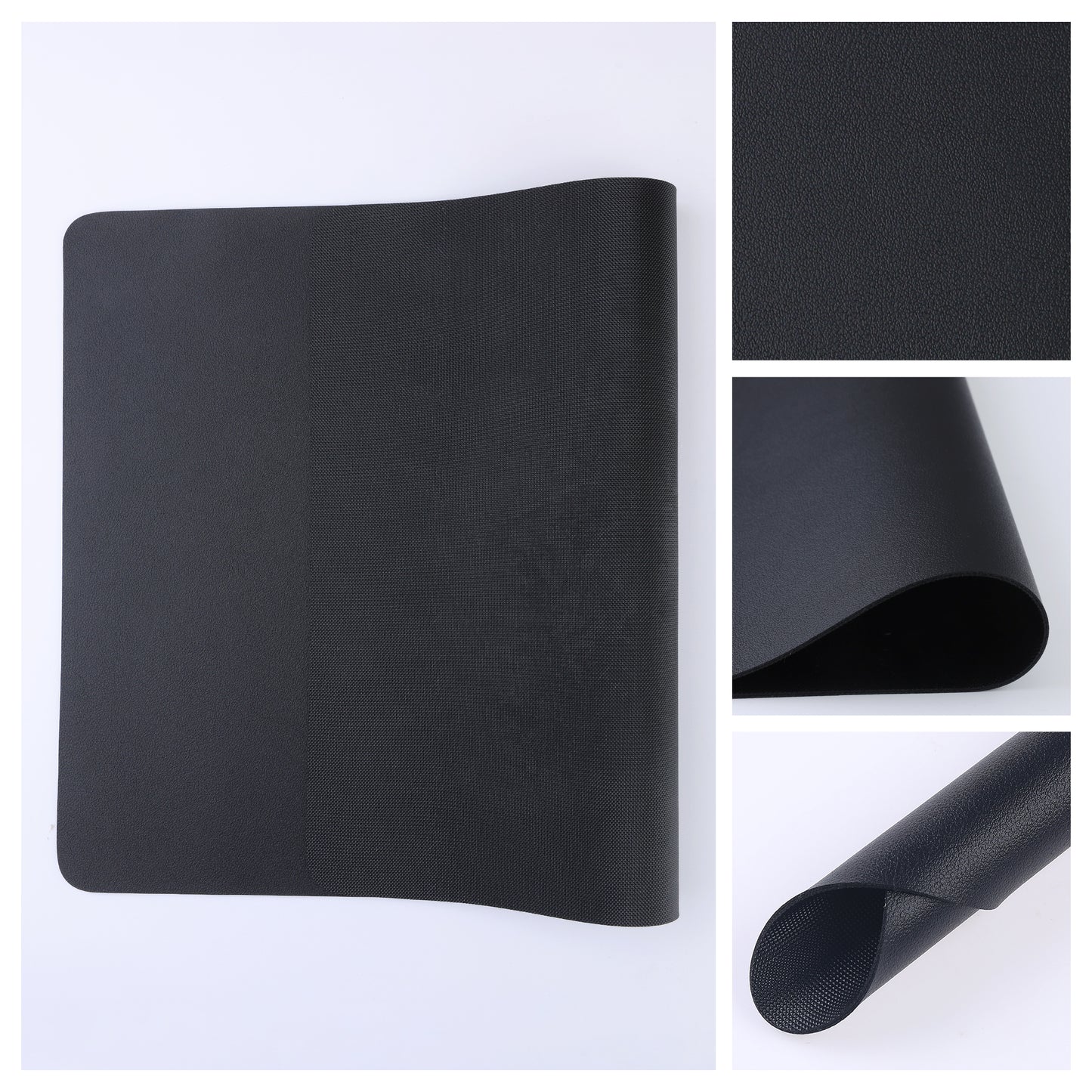 Placemats Set of 6 Faux Leather for Kitchen Dining Table Decor Washable Heat Resistant 17*12in