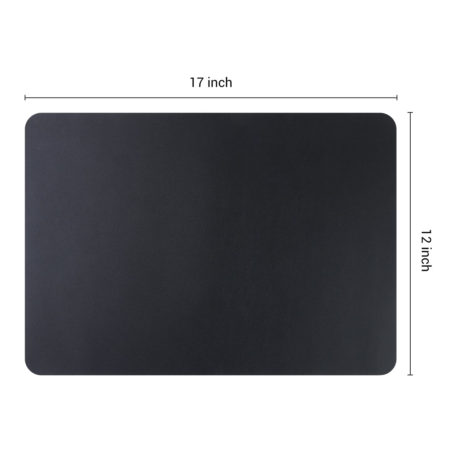 Placemats Set of 6 Faux Leather for Kitchen Dining Table Decor Washable Heat Resistant 17*12in